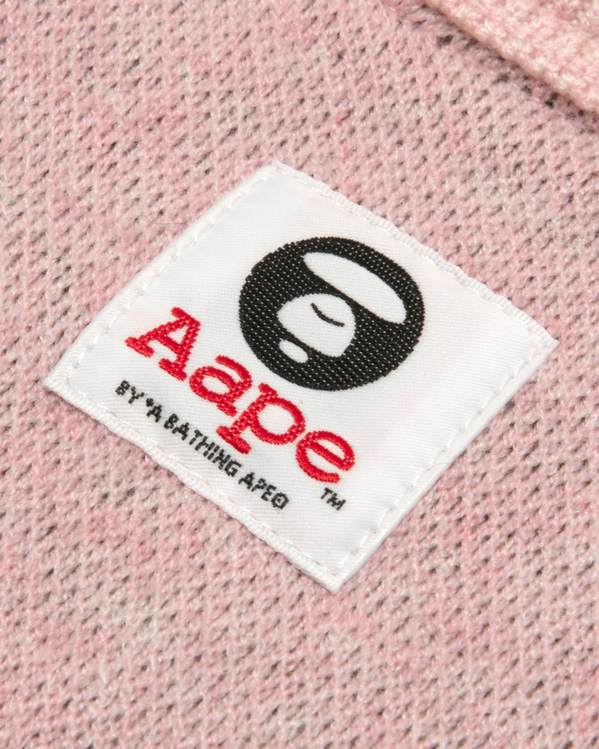 香港直郵 Aape 男裝 26秋冬迷彩猿人字母提花毛衣針織衫E339 AAPKNME339XXR