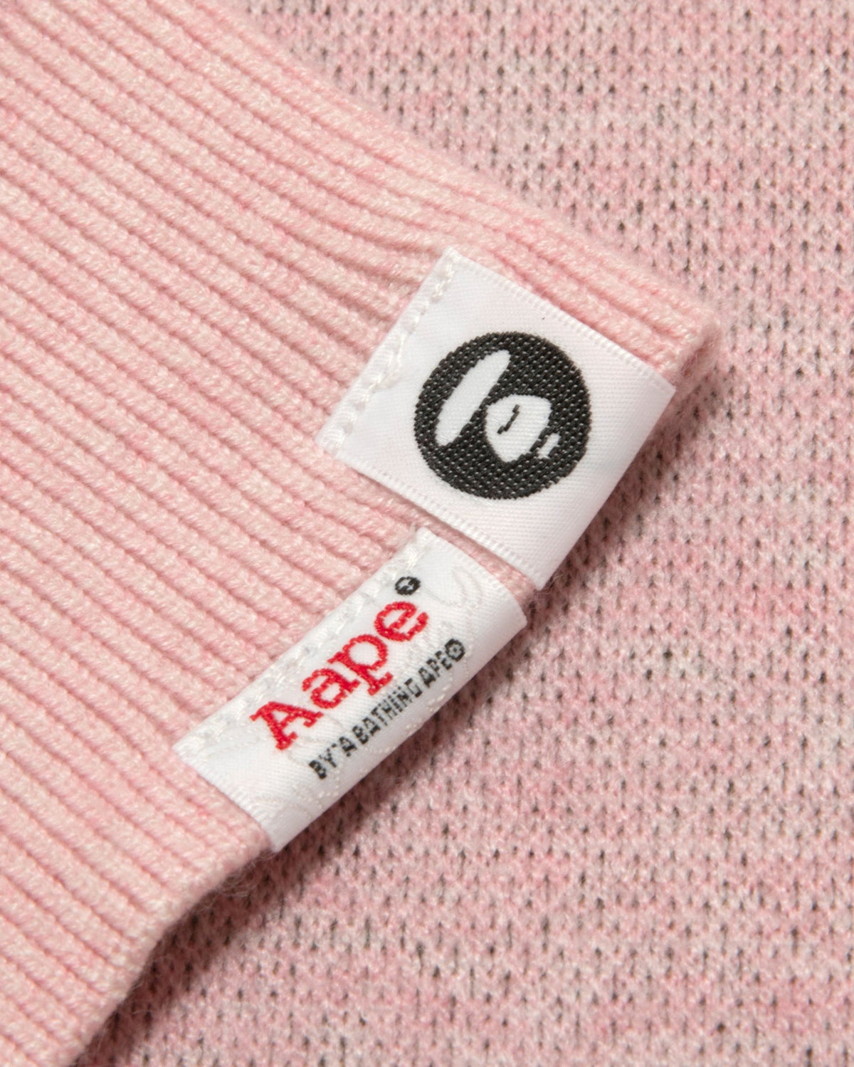 香港直郵 Aape 男裝 26秋冬迷彩猿人字母提花毛衣針織衫E339 AAPKNME339XXR