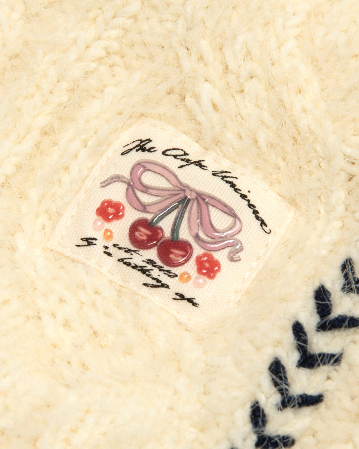 Aape  女裝 26秋冬刺繡小羊愛心猿人章針織開衫E362  AAPKNWE362XXR
