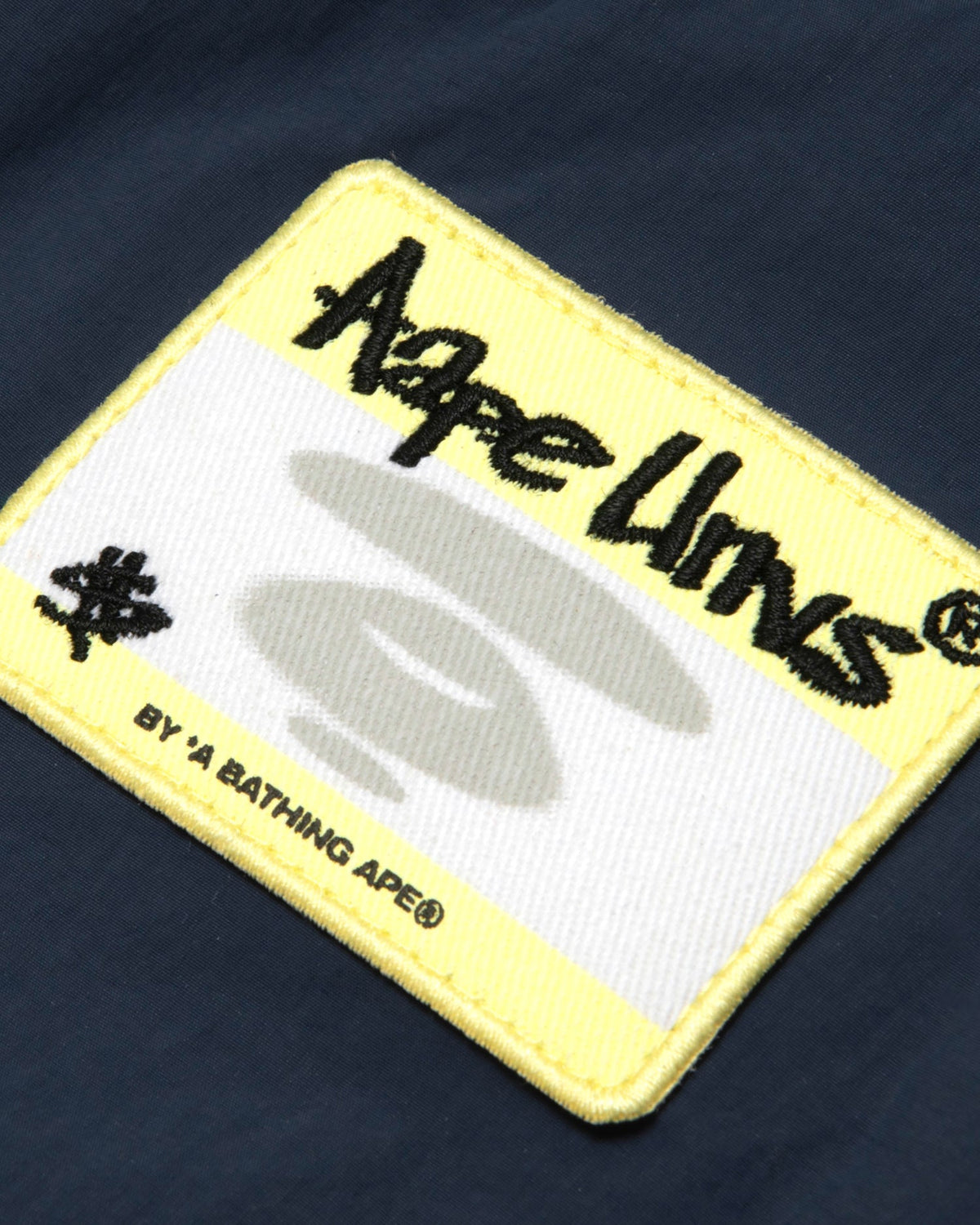 香港直郵 Aape 男装 26秋冬猿人徽章撞色拼接可拆卸帽夹克外套7817 Aapeunvs moonface jacket AAPLJM7817XXR