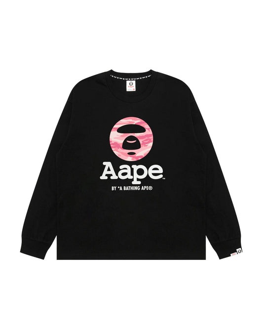香港直郵 Aape 男装 26秋冬迷彩猿人经典潮流舒适长袖T恤 10026 AAPLTM10026XR