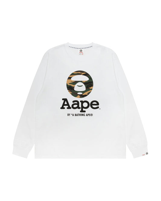 香港直郵 Aape 男装 26秋冬迷彩猿人经典潮流舒适长袖T恤 10026 AAPLTM10026XR