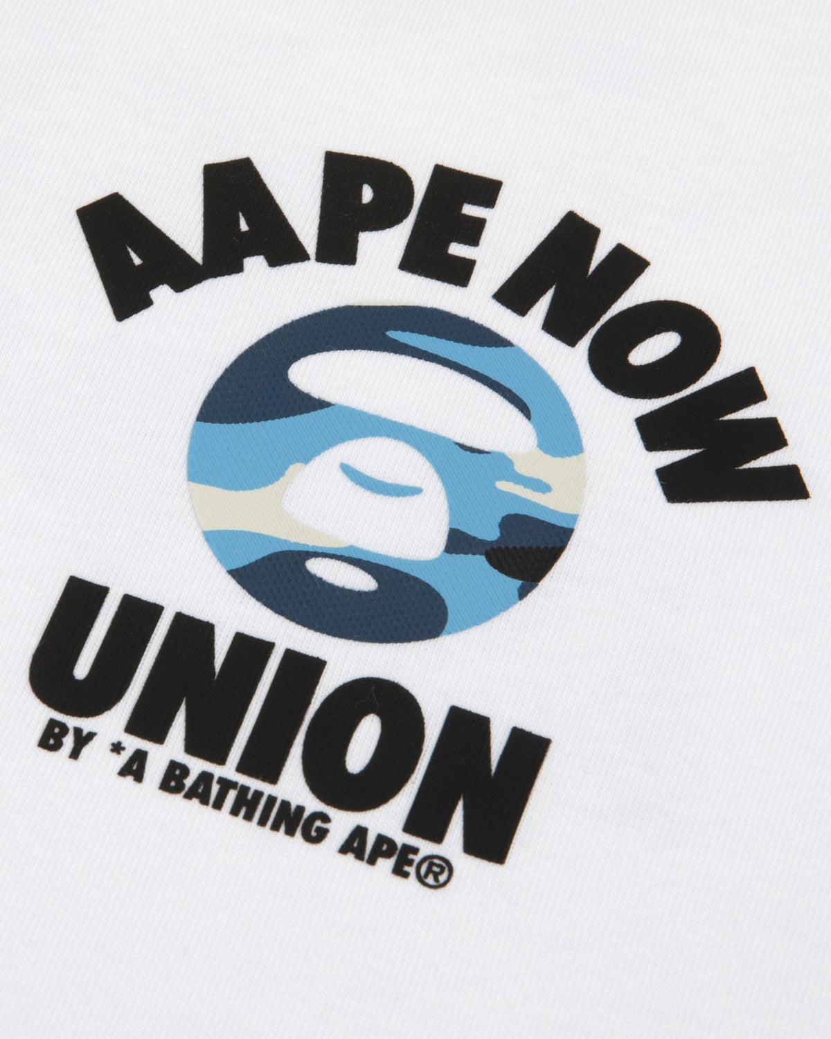 香港直郵 Aape 26秋冬  迷彩猿人字母经典潮流舒适长袖T恤10027 AAPLTM10027XR