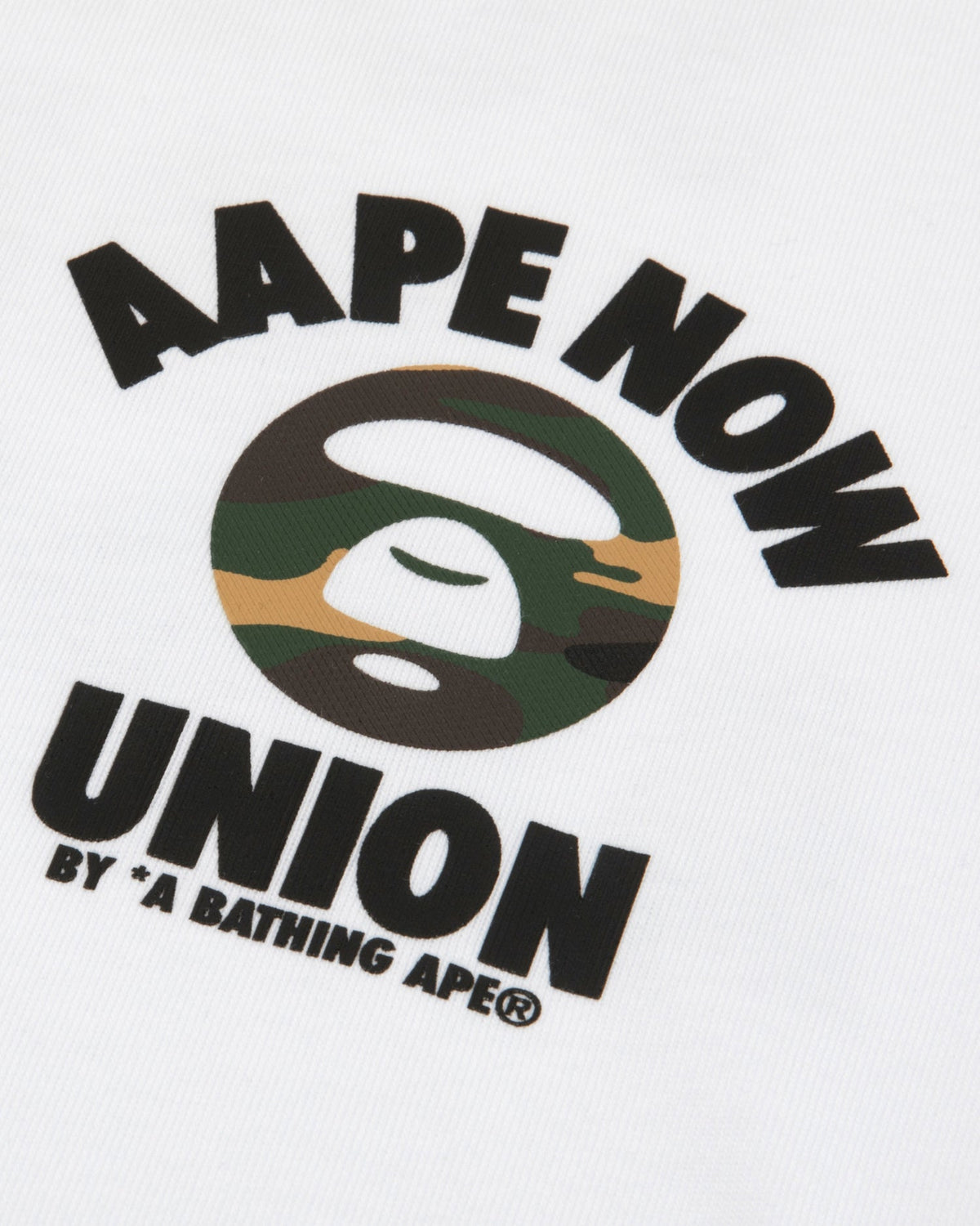 香港直郵 Aape 26秋冬  迷彩猿人字母经典潮流舒适长袖T恤10027 AAPLTM10027XR