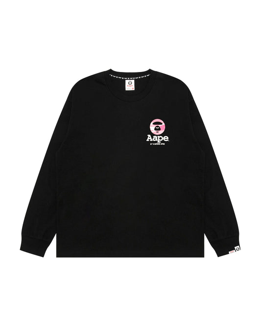 Aape 男裝 26秋冬迷彩猿人字母經典潮流舒適長袖T恤10028 AAPLTM10028XR