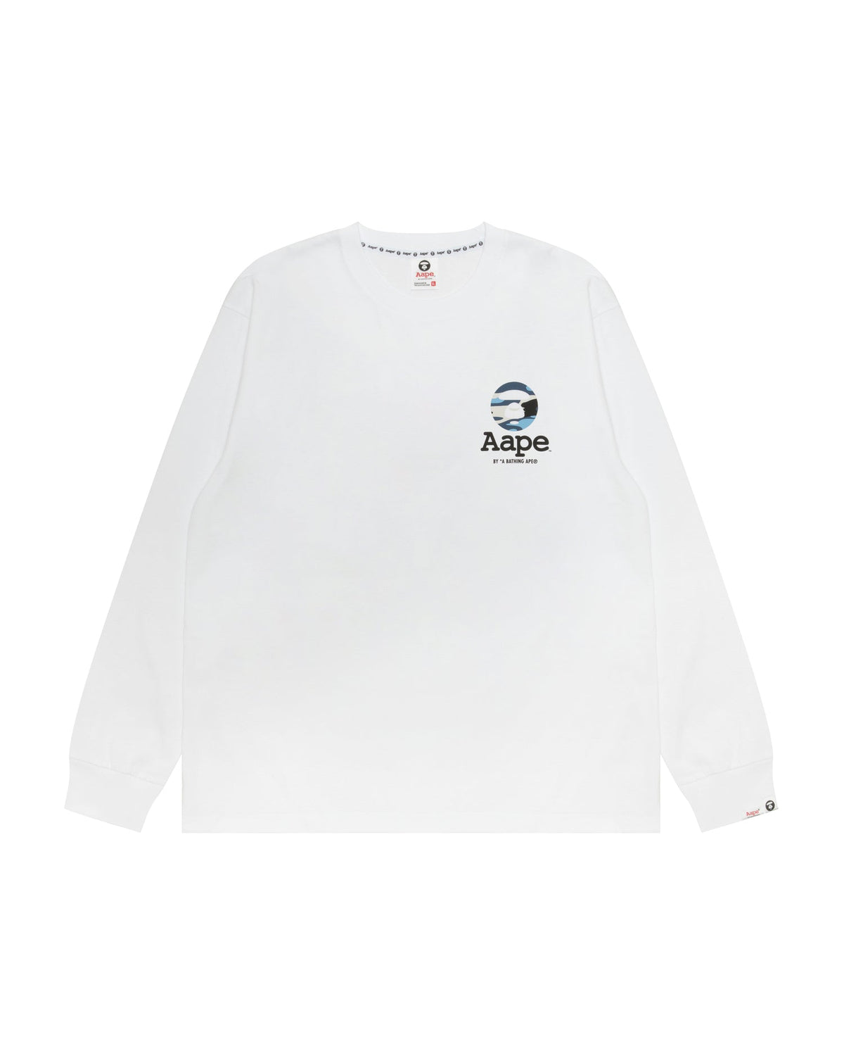 Aape 男裝 26秋冬迷彩猿人字母經典潮流舒適長袖T恤10028 AAPLTM10028XR