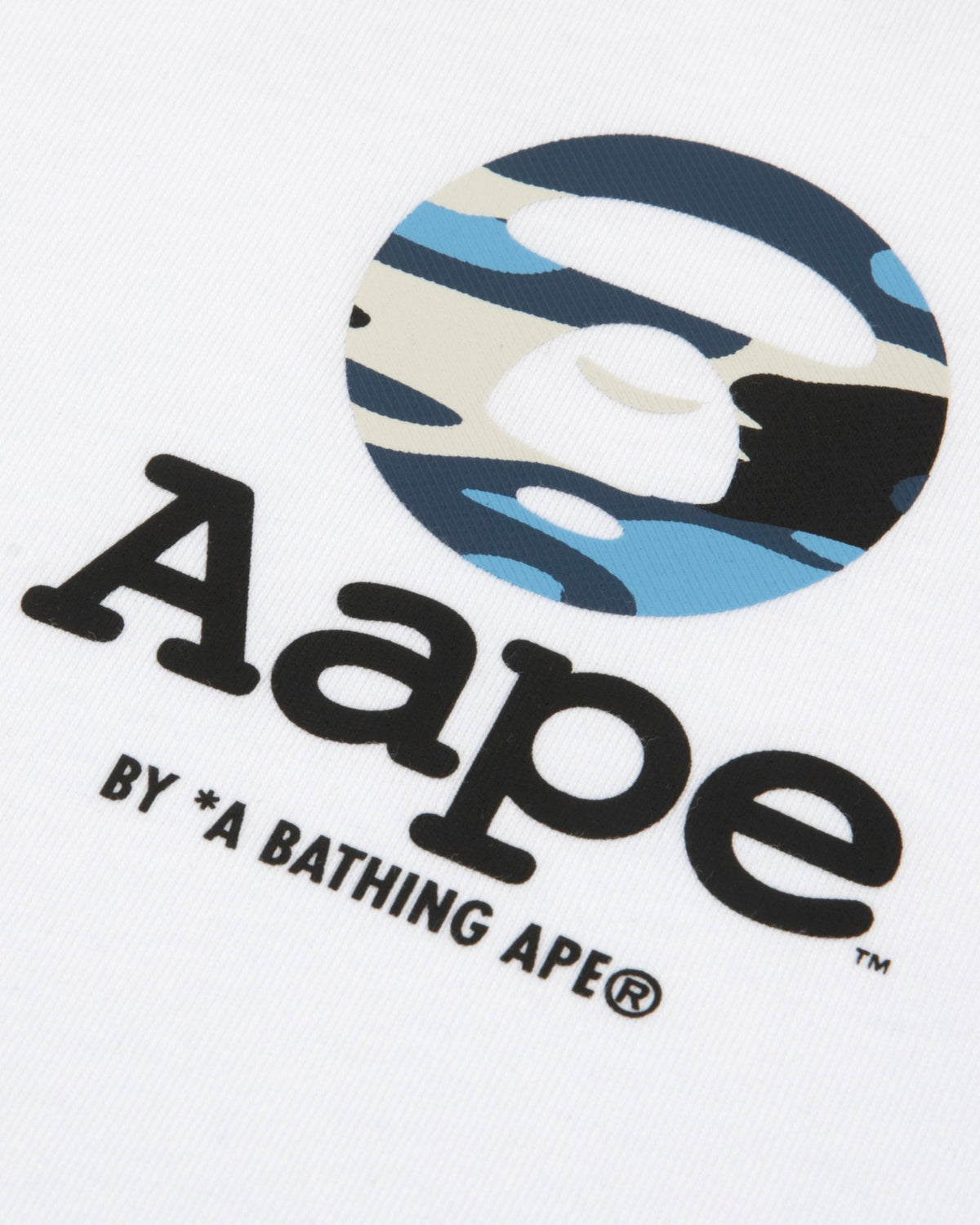 Aape 男裝 26秋冬迷彩猿人字母經典潮流舒適長袖T恤10028 AAPLTM10028XR