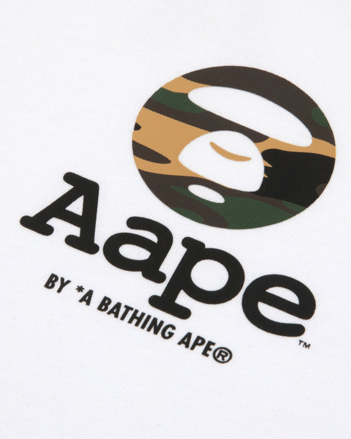 Aape 男裝 26秋冬迷彩猿人字母經典潮流舒適長袖T恤10028 AAPLTM10028XR