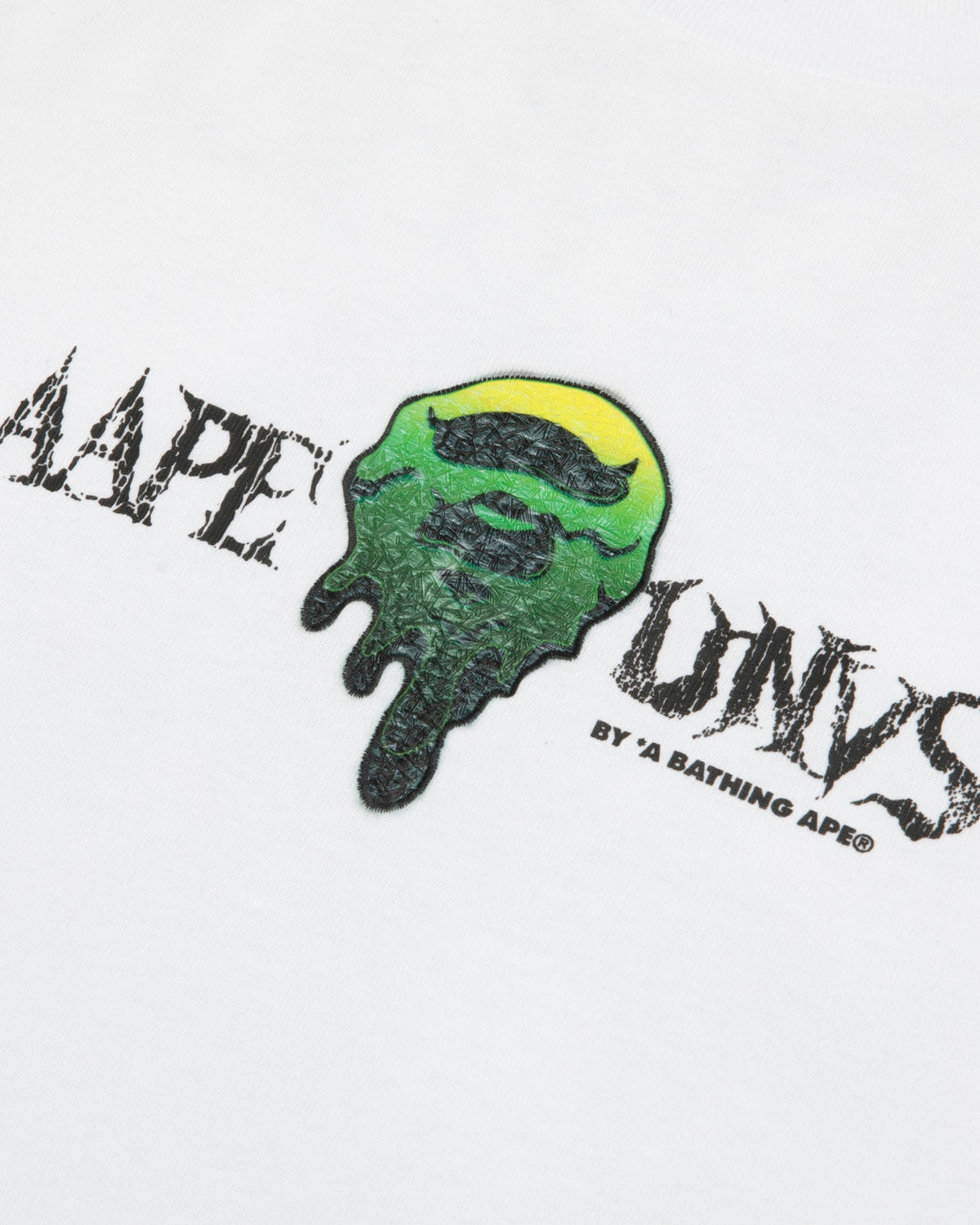 香港直郵 Aape 男裝 26秋冬美式恐怖風喪屍猿人印花潮流長袖T恤1965  AAPLTM1965XXR
