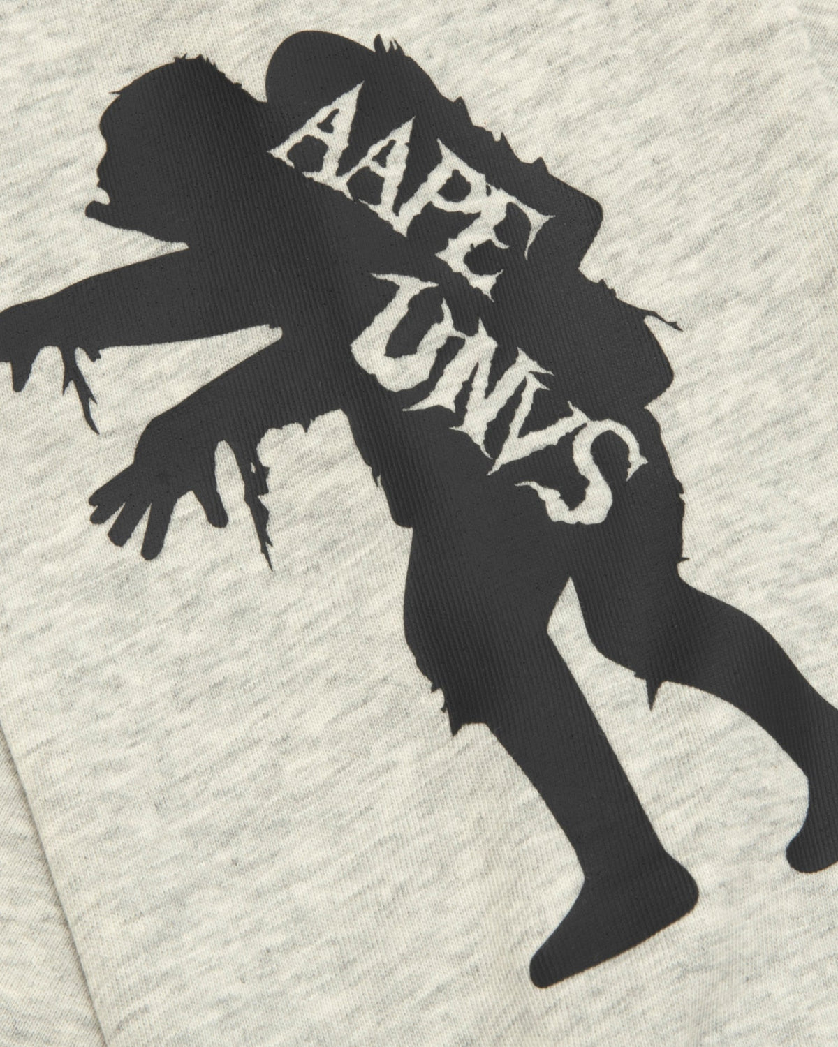 香港直郵 Aape 男装 26秋冬撞色迷彩猿人印花街头潮流长袖T恤1966 AAPLTM1966XAR