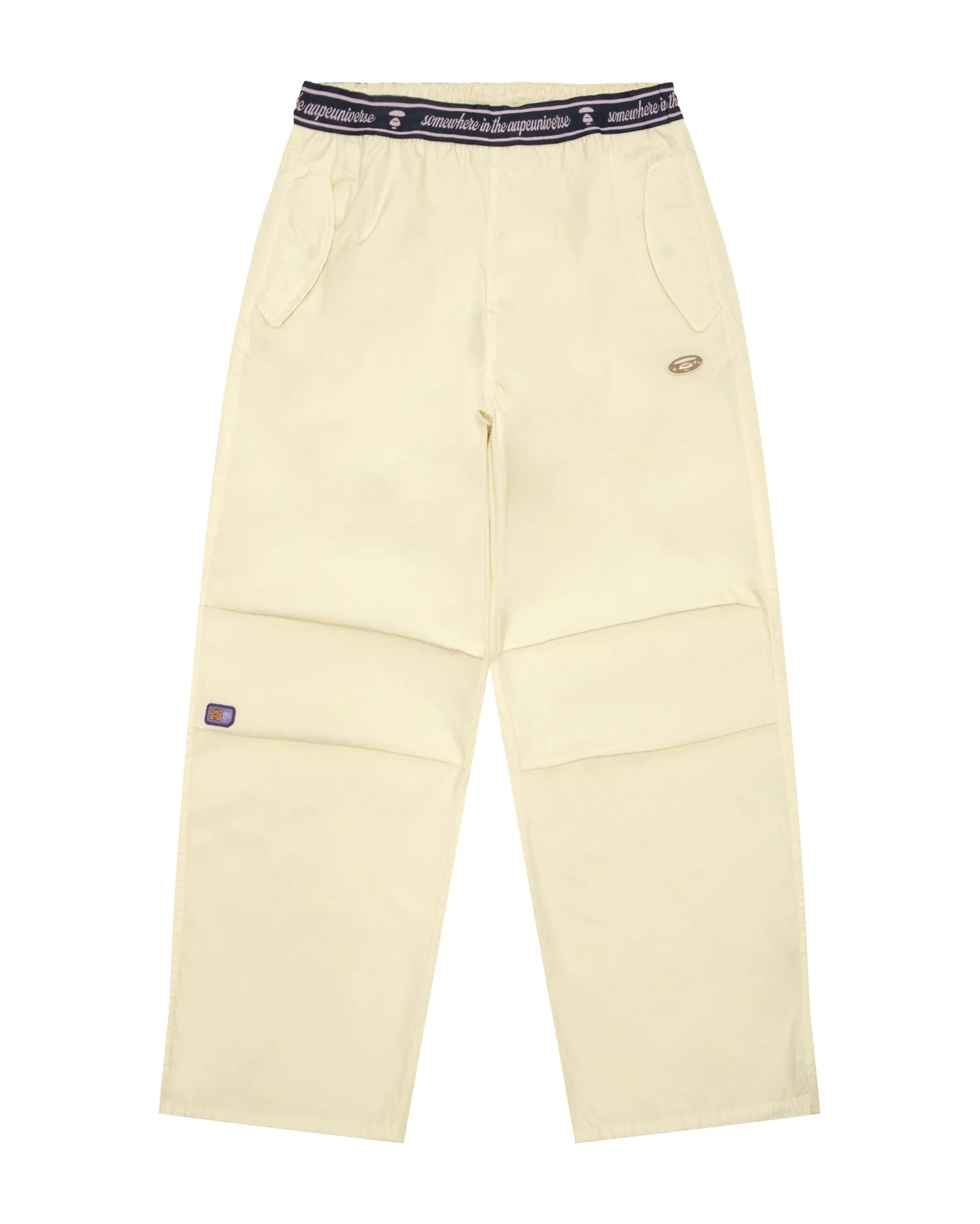 香港代購 專櫃正品 Aape 26春夏 女裝 猿人小標徽章寬鬆垂感闊腿休閒長褲D621