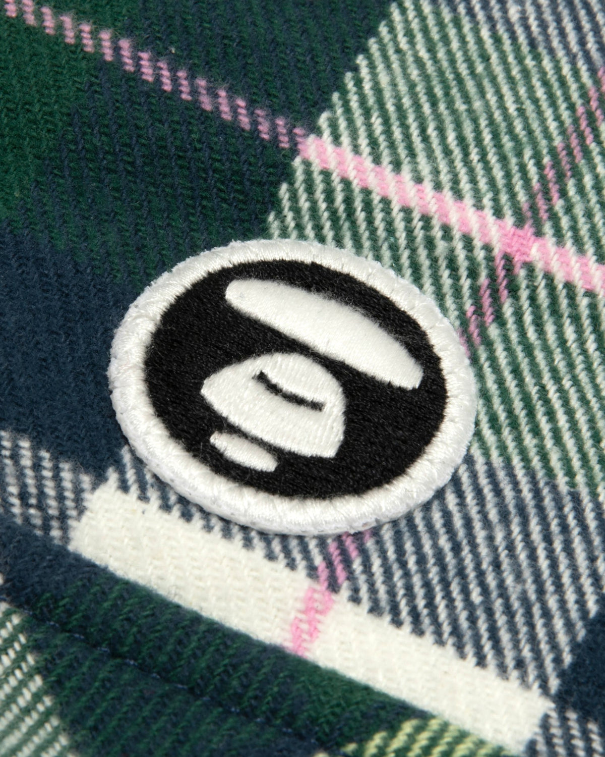香港直郵 Aape 男裝 26秋冬 猿人刺繡章可拆卸帽撞色格紋襯8587 AAPSTM8587XXR