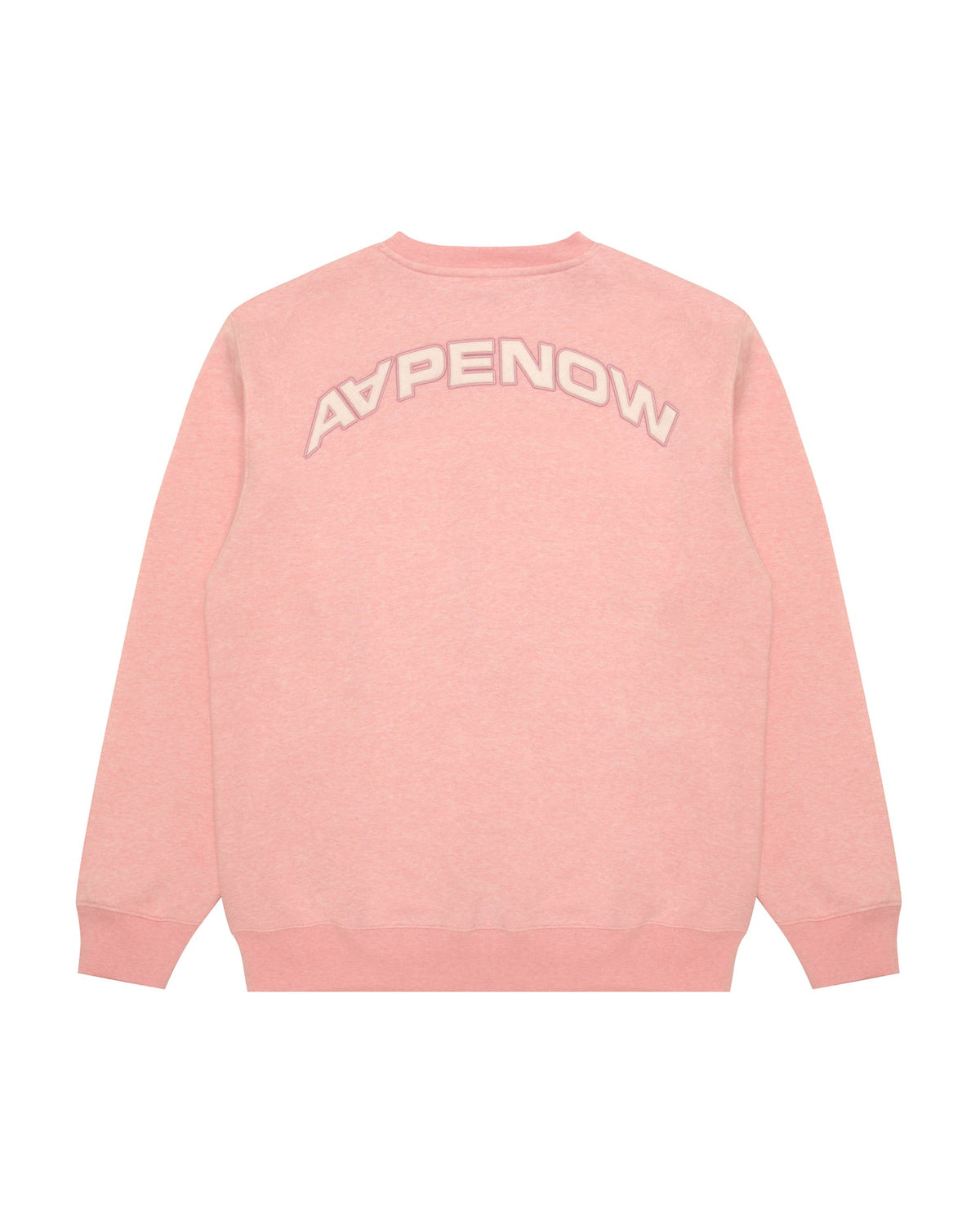 香港直郵 Aape 26秋冬 心型猿人刺繡圓領加絨簡約質感衛衣D376 AAPSWMD376XAR