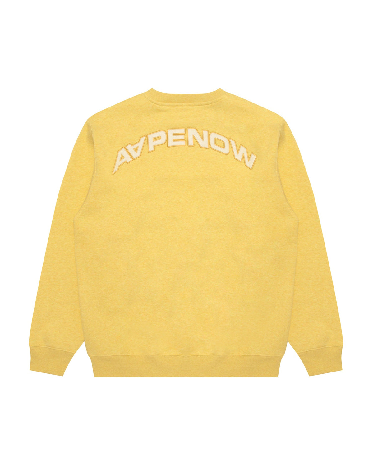 香港直郵 Aape 26秋冬 心型猿人刺繡圓領加絨簡約質感衛衣D376 AAPSWMD376XAR