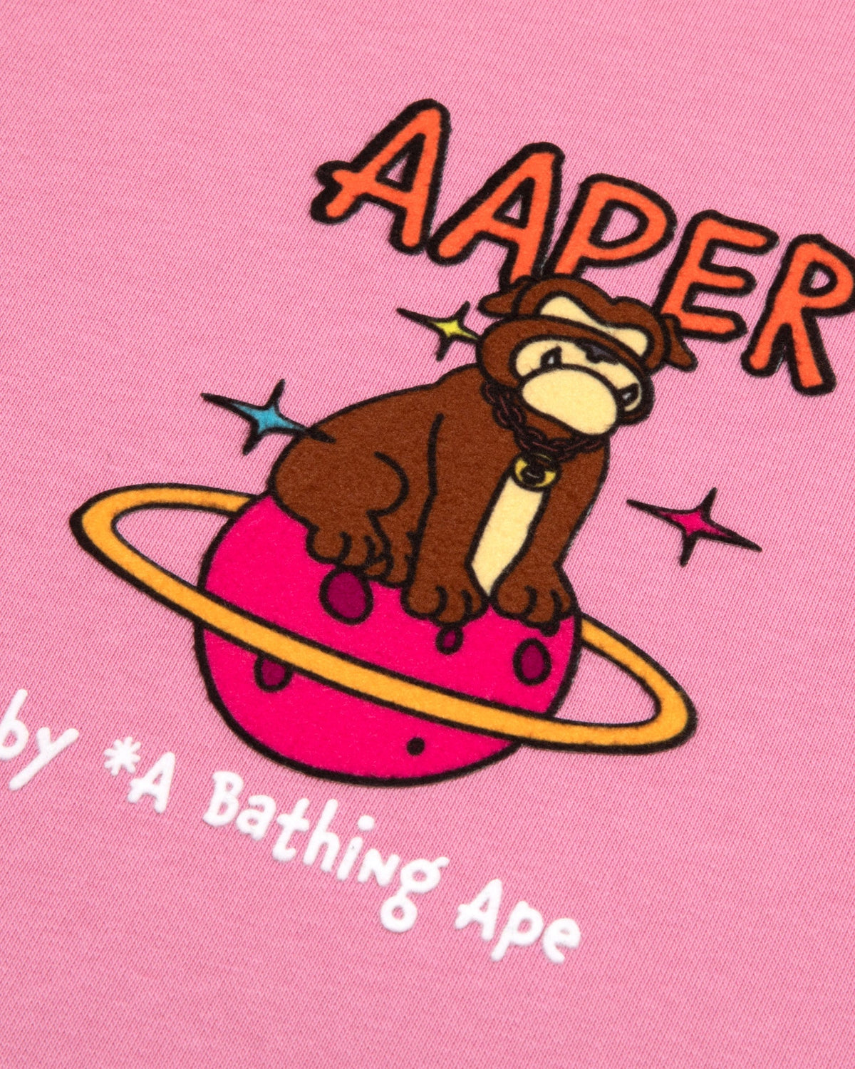 香港直郵 Aape 男裝 26秋冬猿人軍團美式街頭漫畫圓領加絨衛衣D392 AAPSWMD392XXR