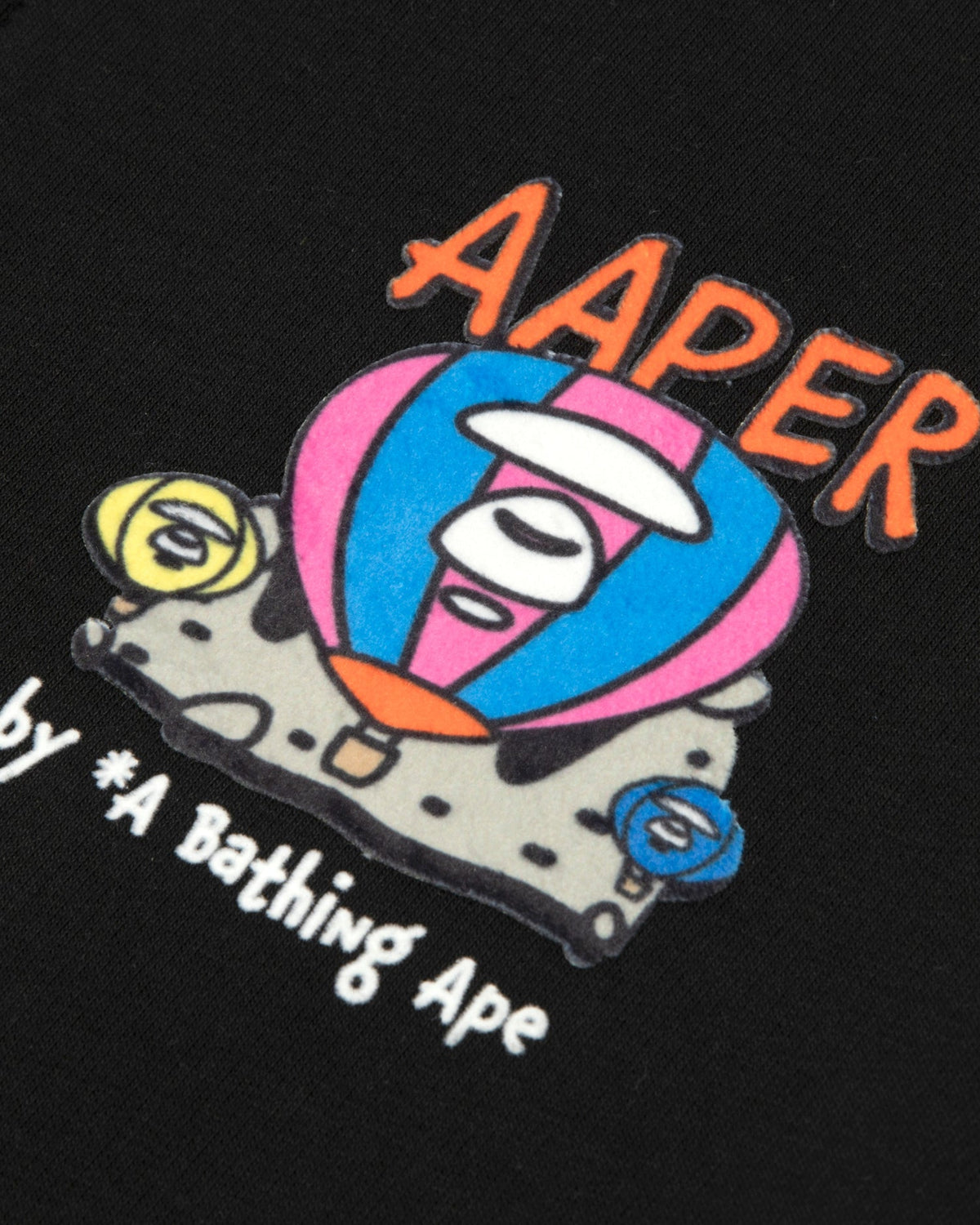 Aape 男裝秋冬卡通猿人印花寬鬆休閒連帽拉鍊衛衣D397 sweater AAPSWMD397XXR