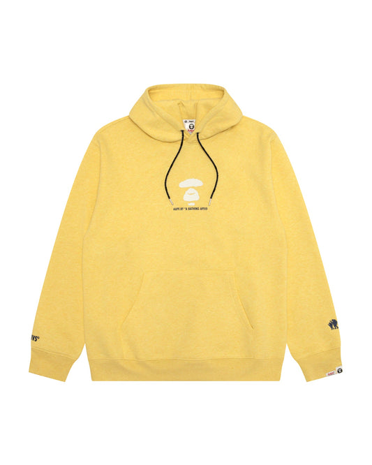 香港直邮 Aape 男装 26秋冬猿人字母喷墨涂鸦连帽加绒卫衣E302 AAPSWME302XAR