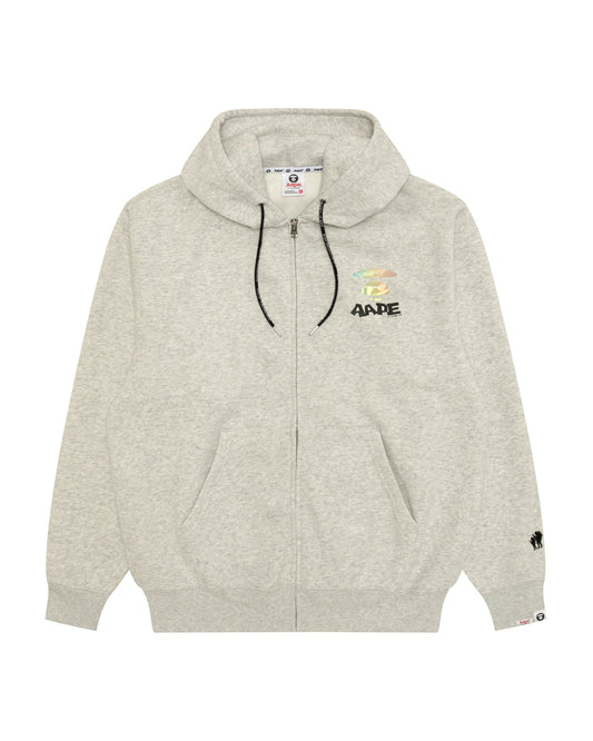 香港直邮 Aape 26秋冬 鐳射猿人連帽衛衣E303 灰色 AAPSWME303XAR