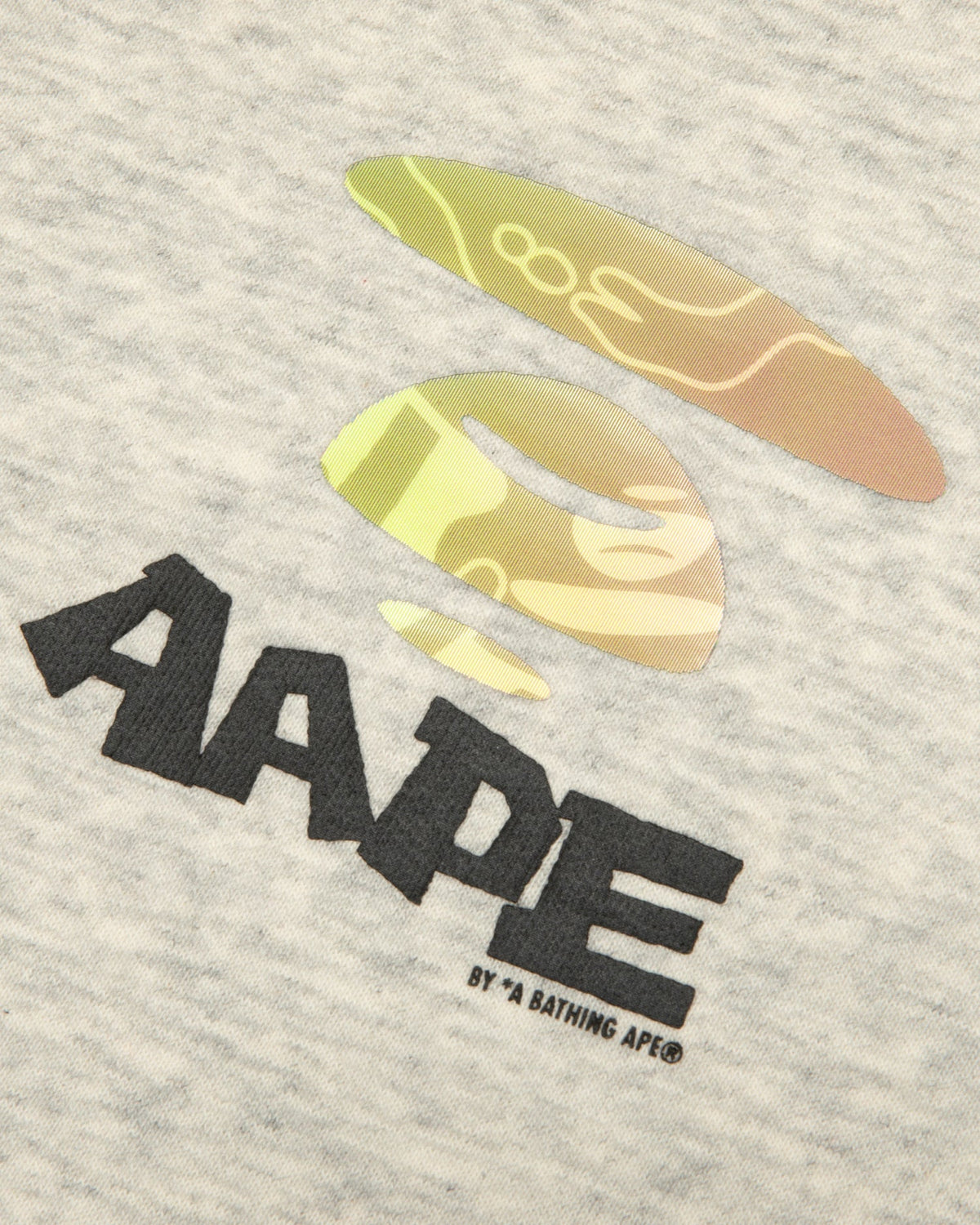 香港直邮 Aape 26秋冬 鐳射猿人連帽衛衣E303 灰色 AAPSWME303XAR