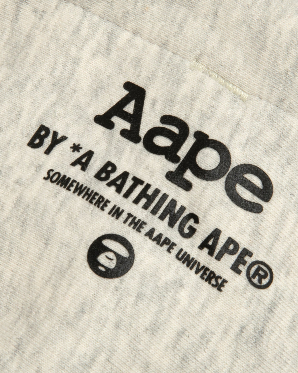 香港直邮 Aape 26秋冬 鐳射猿人連帽衛衣E303 灰色 AAPSWME303XAR