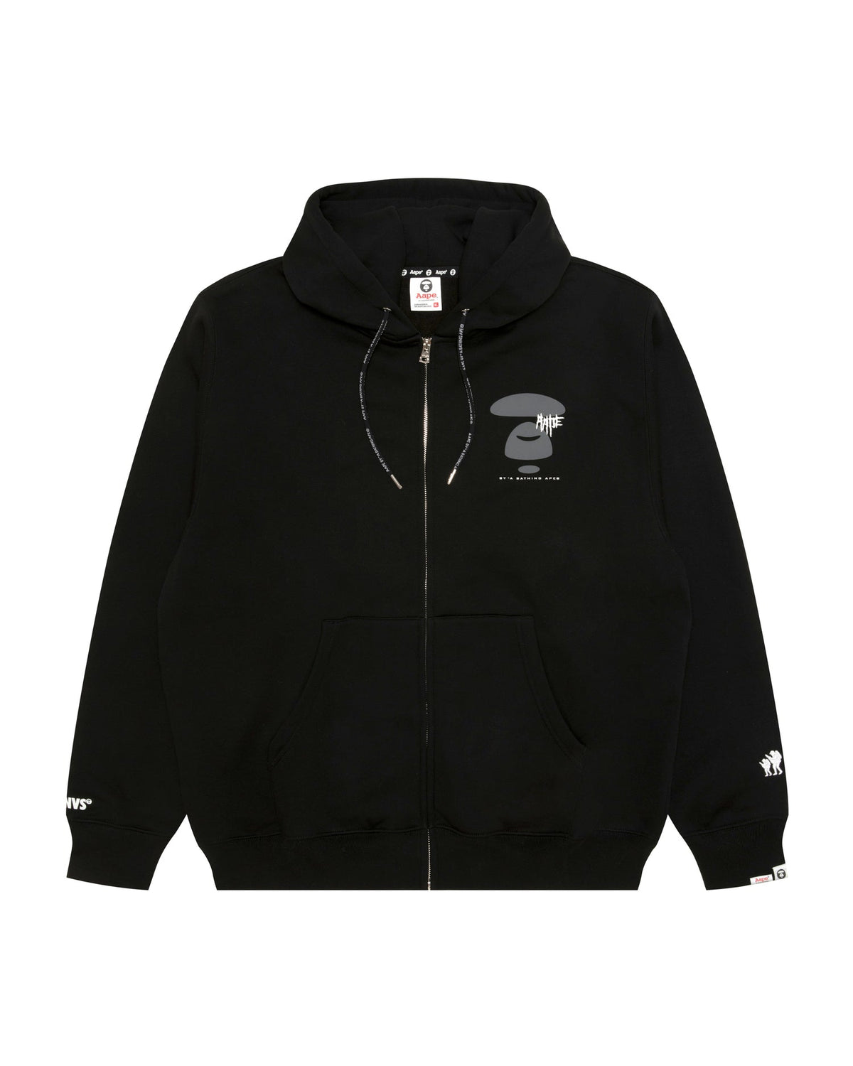 香港直郵 Aape 男装 26秋冬迷彩猿人哥特字母刺绣连帽加绒卫衣E304 AAPSWME304XXR