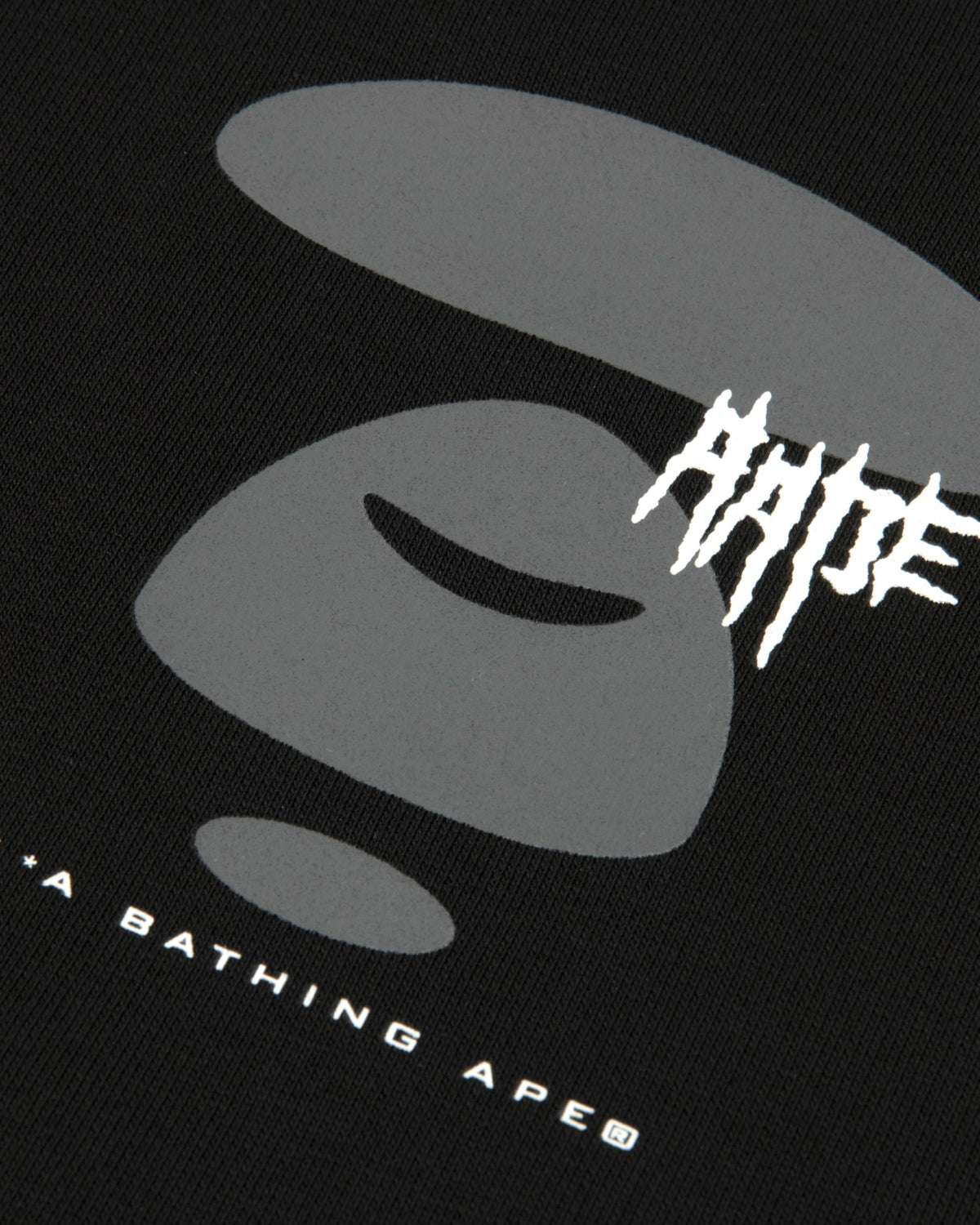 香港直郵 Aape 男装 26秋冬迷彩猿人哥特字母刺绣连帽加绒卫衣E304 AAPSWME304XXR