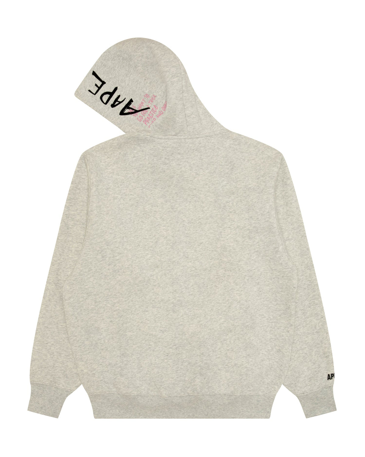 香港直郵 Aape 男裝 26秋冬猿人字母印花加絨休閒連帽拉鏈衛衣E305 sweater AAPSWME305XAR