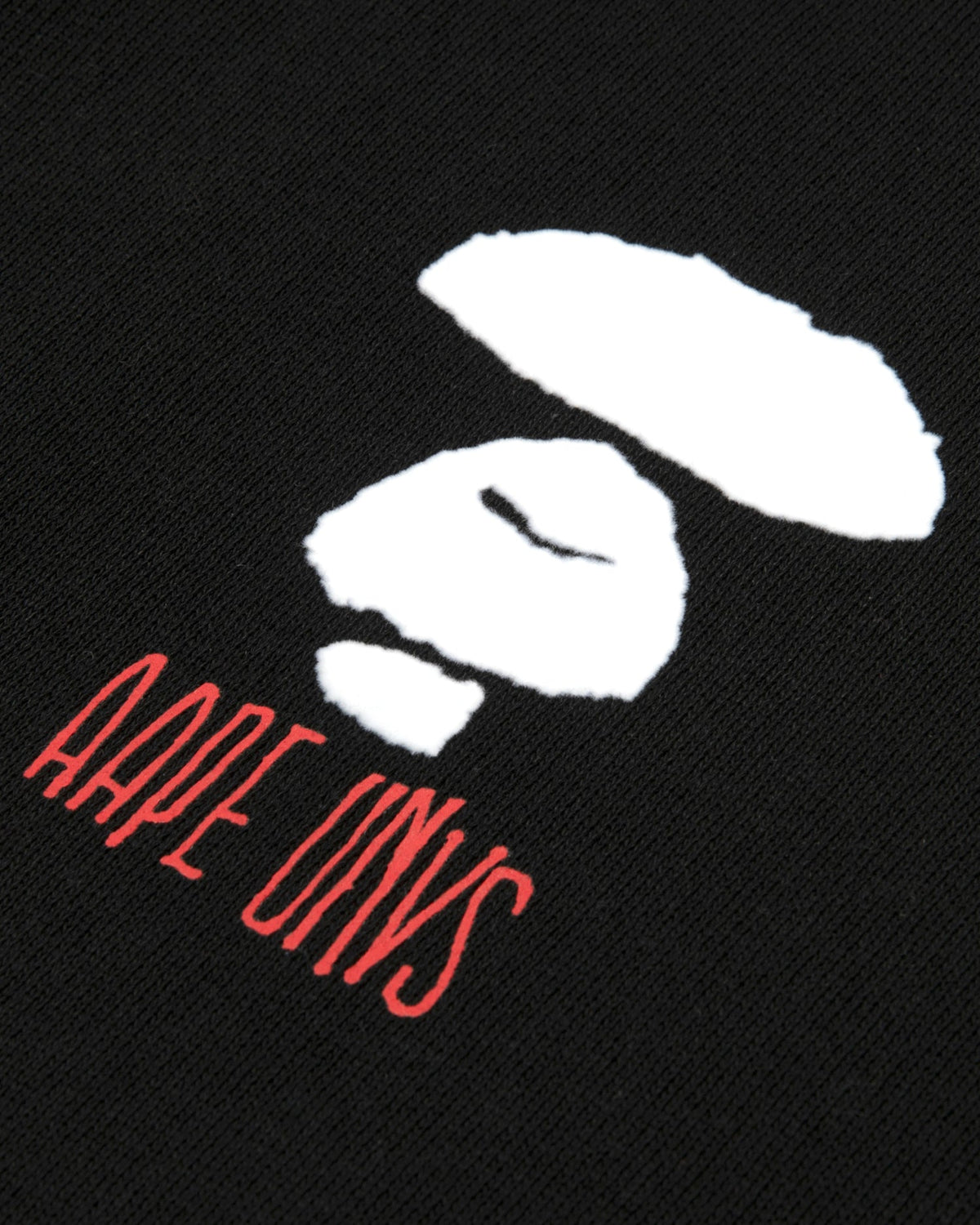 香港直郵 Aape 男裝 26秋冬猿人字母印花加絨休閒連帽拉鏈衛衣E305 AAPSWME305XXR