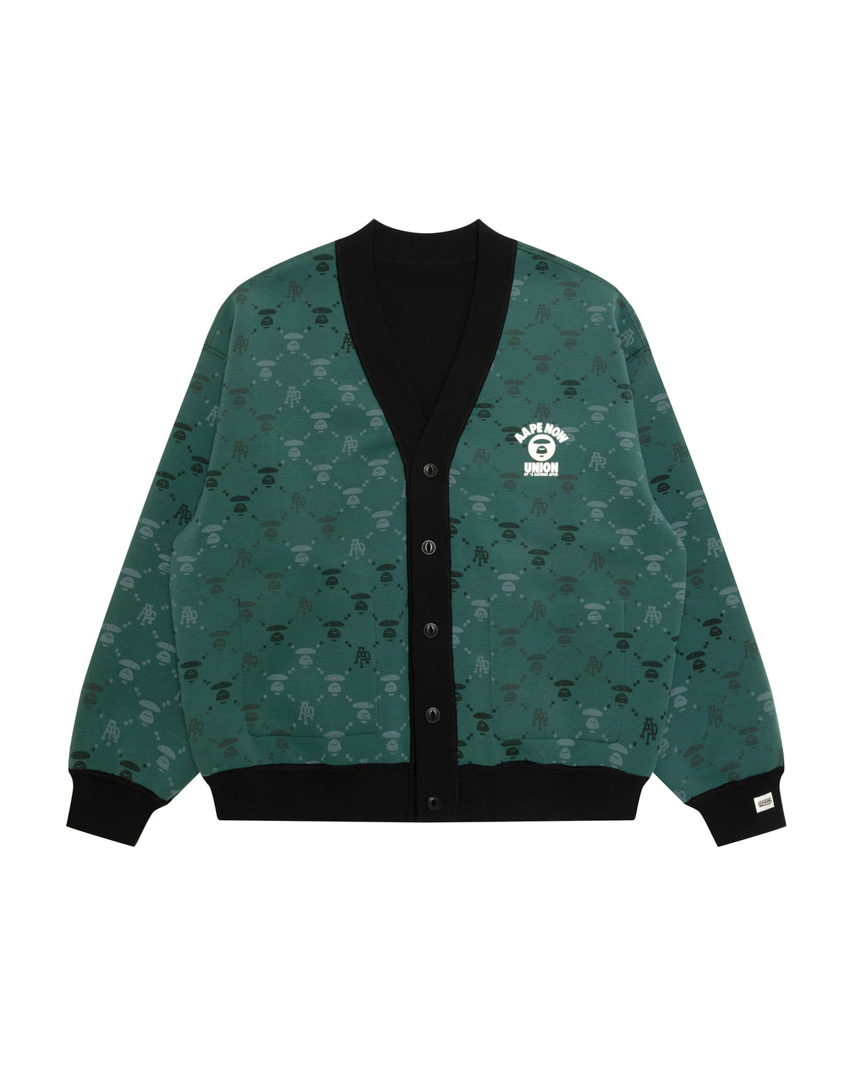 香港直郵 Aape 男裝 26秋冬雙面穿老花猿人迷彩純色衛衣外套E317 AAPSWME317XXR