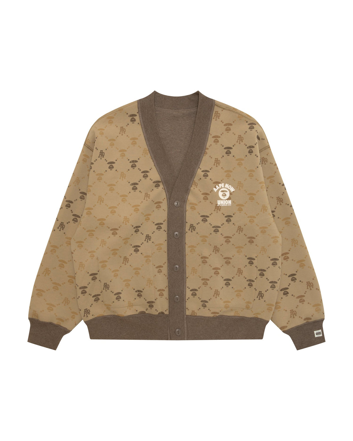 香港直郵 Aape 男裝 26秋冬雙面穿老花猿人迷彩純色衛衣外套E317 AAPSWME317XXR