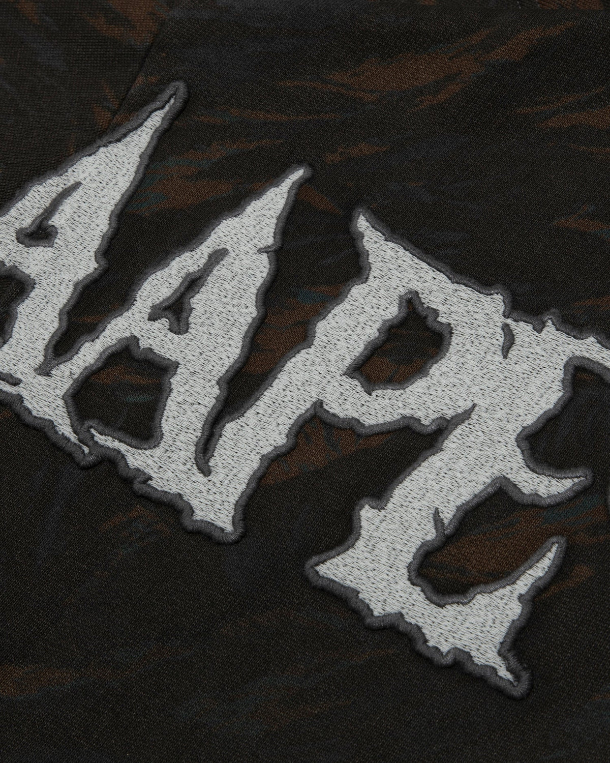 香港直郵 Aape 男裝 26秋冬水洗做舊可拆卸毛領加絨連帽衛衣E320 AAPSWME320XAR