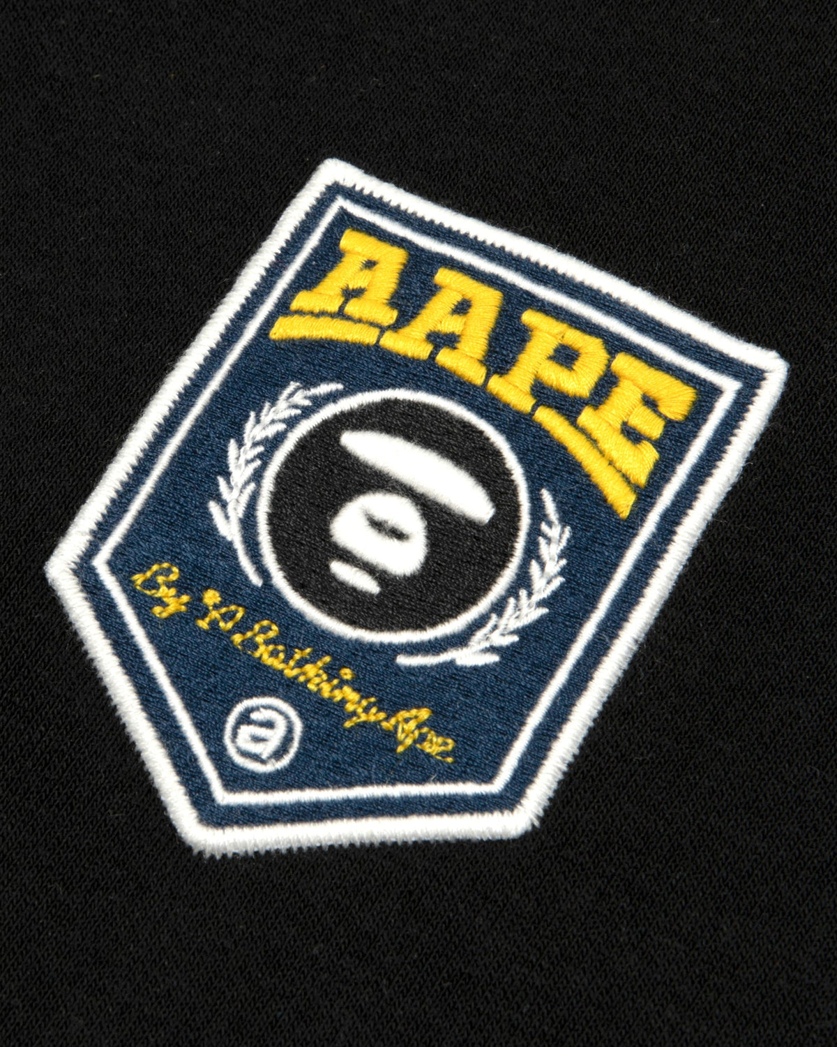香港直郵 Aape 男装 26秋冬美式学院风猿人连帽刺绣徽章加绒卫衣E329 AAPSWME329XXR