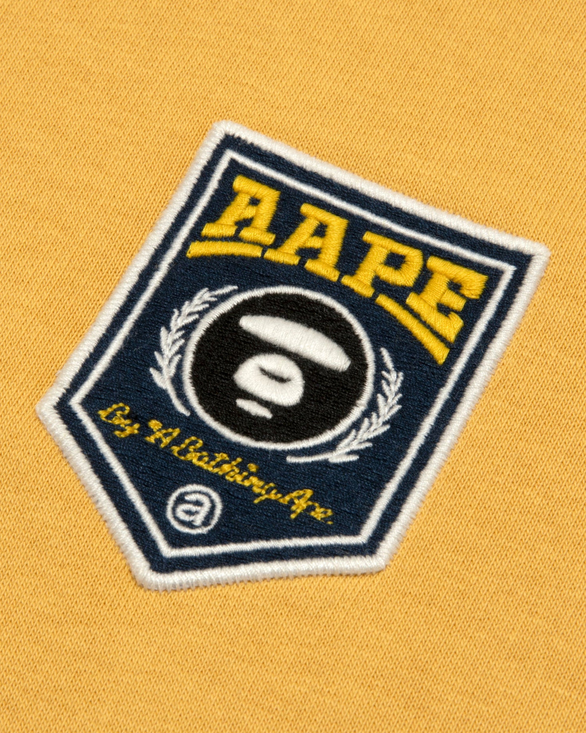 香港直郵 Aape 男装 26秋冬美式学院风猿人连帽刺绣徽章加绒卫衣E329 AAPSWME329XXR