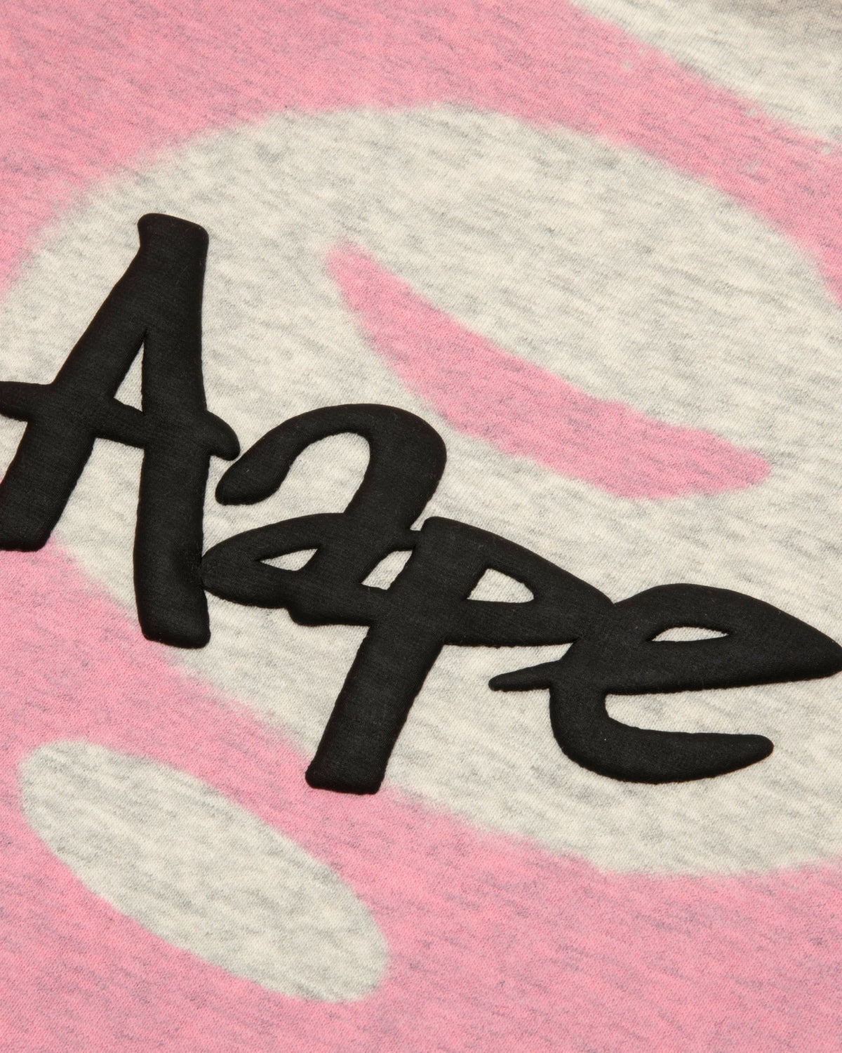 香港直郵 Aape 26秋冬 撞色噴墨猿人字母塗鴉半拉鏈連帽衛衣E330 AAPSWME330XXR