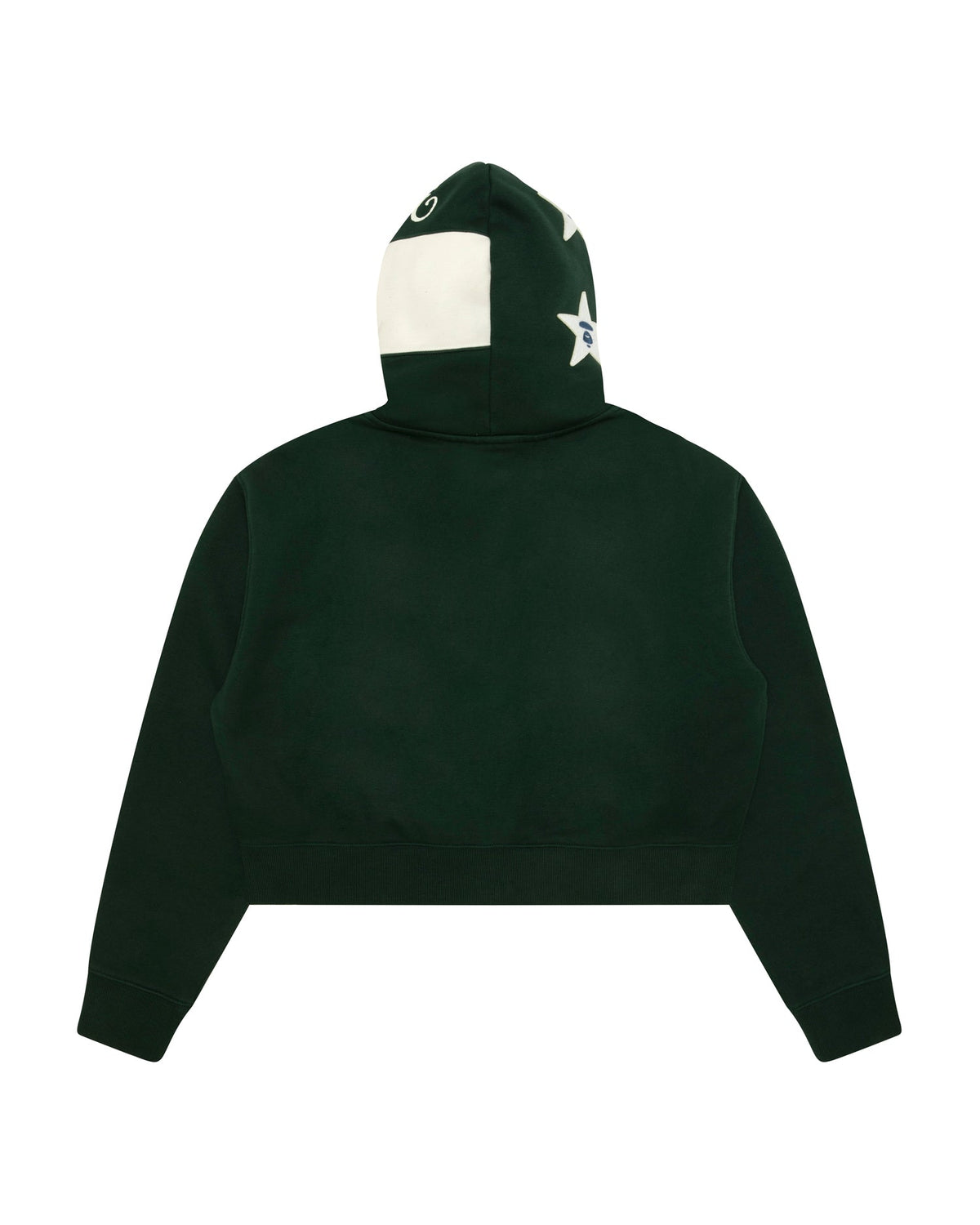 香港直郵 Aape 女裝 26秋冬花卉刺繡星星猿人短款加絨連帽衛衣E355 AAPSWWE355XXR