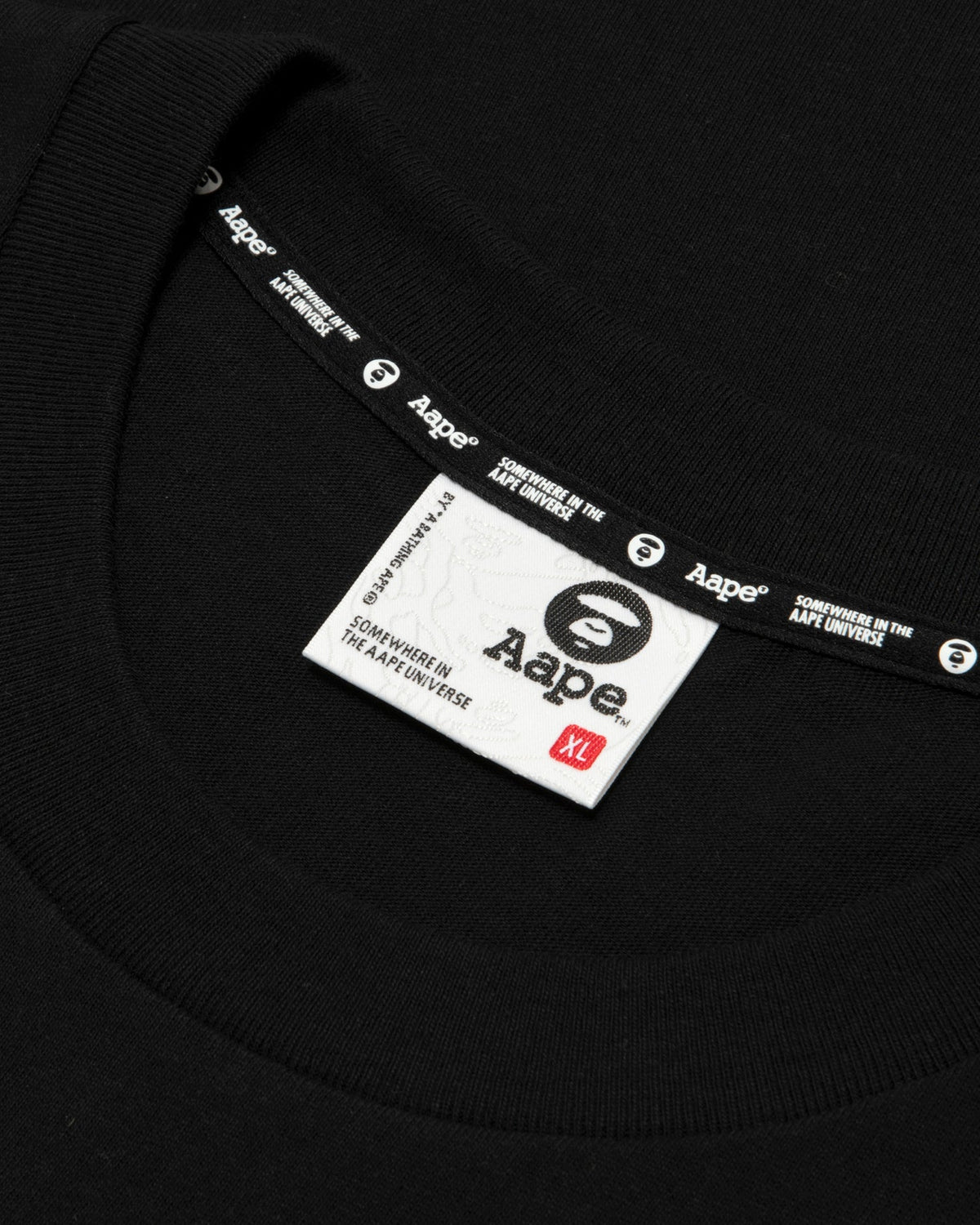 香港直郵 Aape 男裝 26秋冬迷彩猿人徽章做舊字母裂紋潮流短袖T卹1959 AAPTEM1959XXR