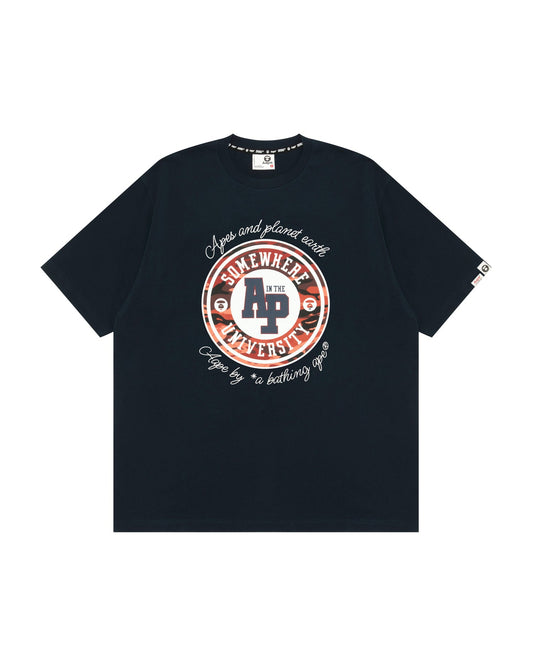 Aape 男裝 26秋冬老花猿人迷彩字母徽章印花潮流短袖T恤1960 AAPTEM1960XXR