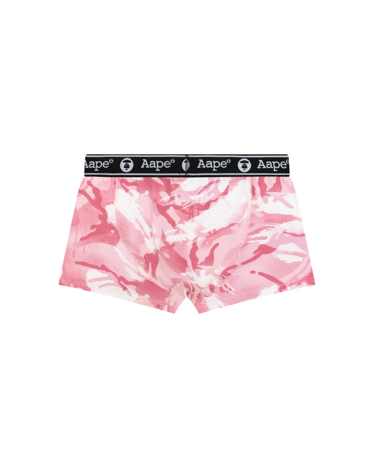 香港直郵 Aape 男裝 迷彩滿印字母串標平腳內褲5240 AAPUWM5240XBR