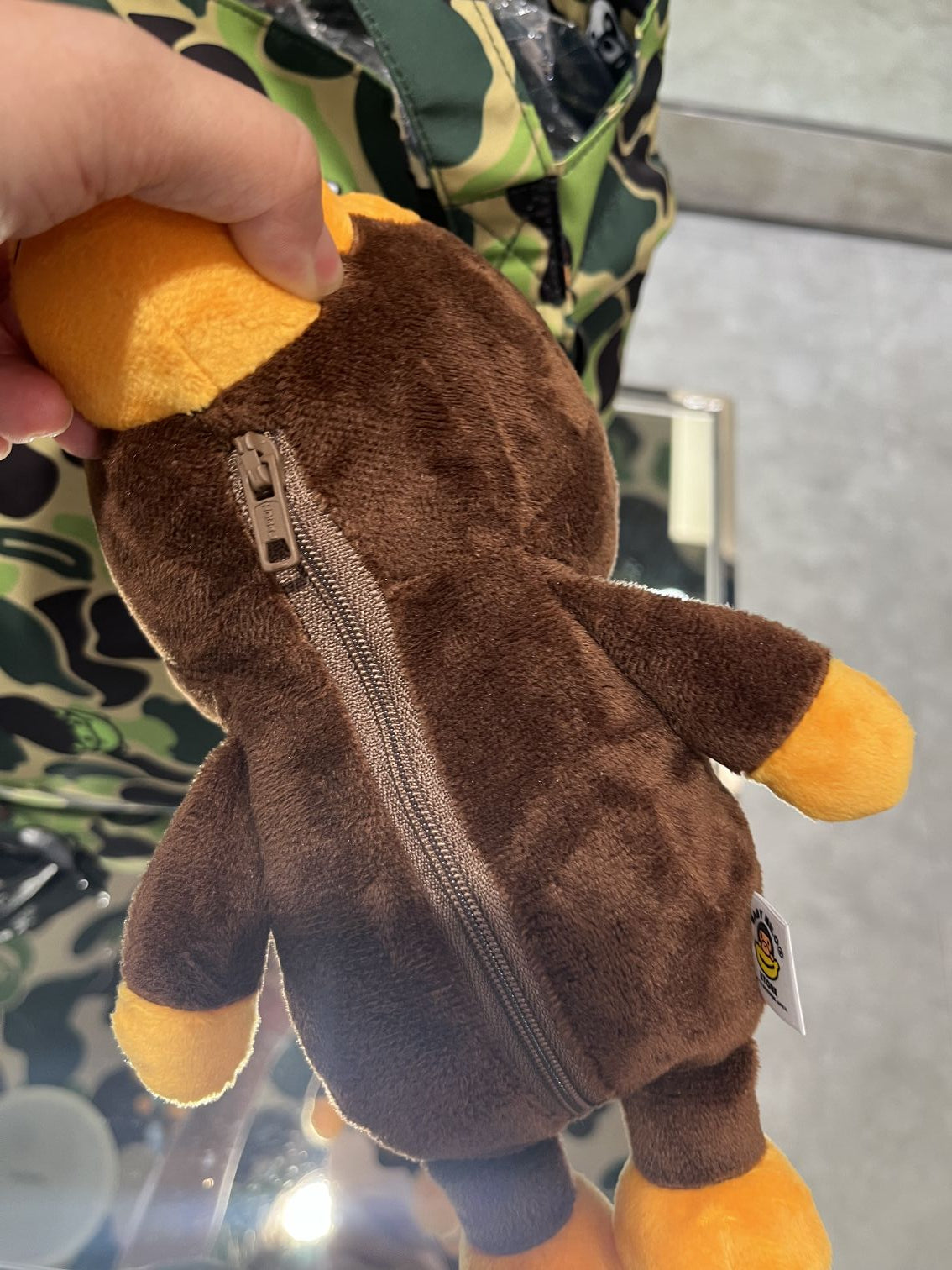 香港專櫃 BABY MILO STOR 卡通小猴掛件可收納袋兩件套組 環保袋4388