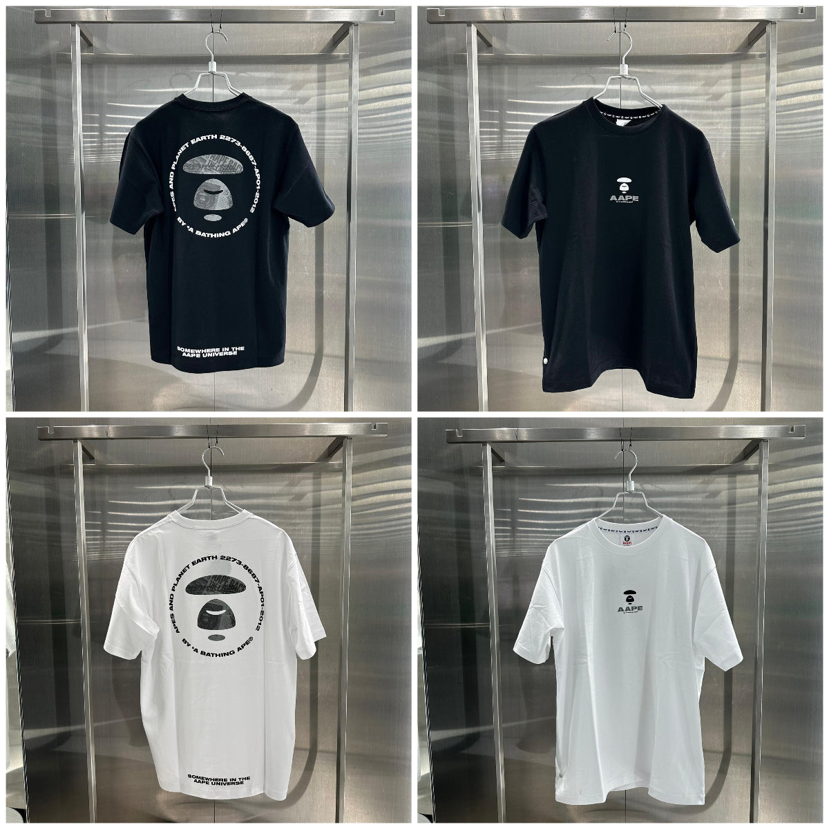 香港直郵 專櫃正品 Aape 26春夏 男 字母圓環簡約個性猿人印花短袖T恤1841