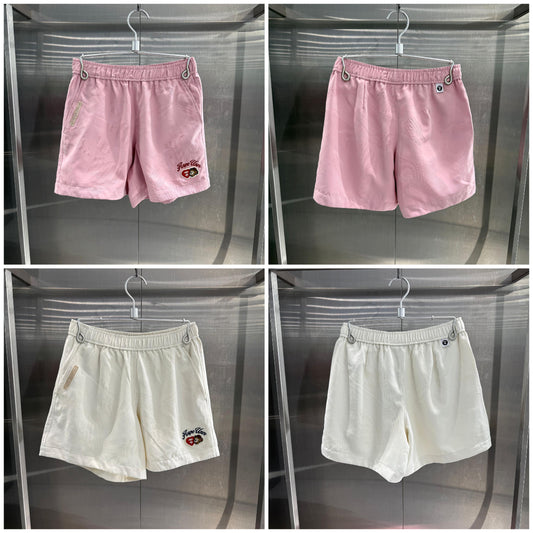 香港代購 專櫃正品 26春夏 Aape 女 AAPEUNVS 心型猿人刺繡徽章潮流迷彩休閒短褲D623