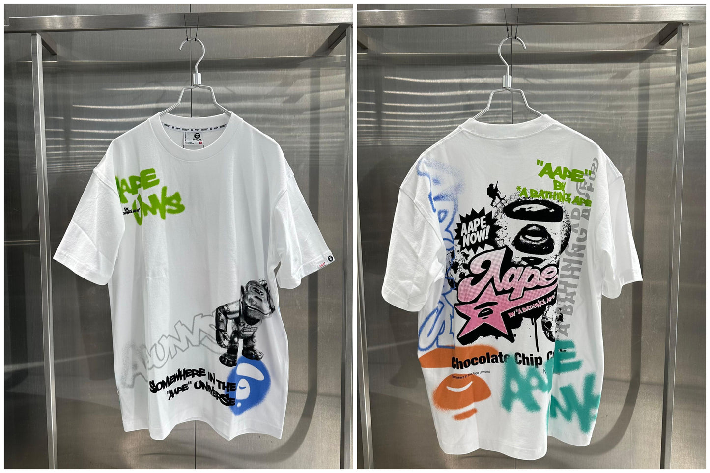 香港代購 專櫃正品 26春夏 Aape 男 AAPEUNVS 美式塗鴉印花街頭嘻哈潮流短袖T恤1887
