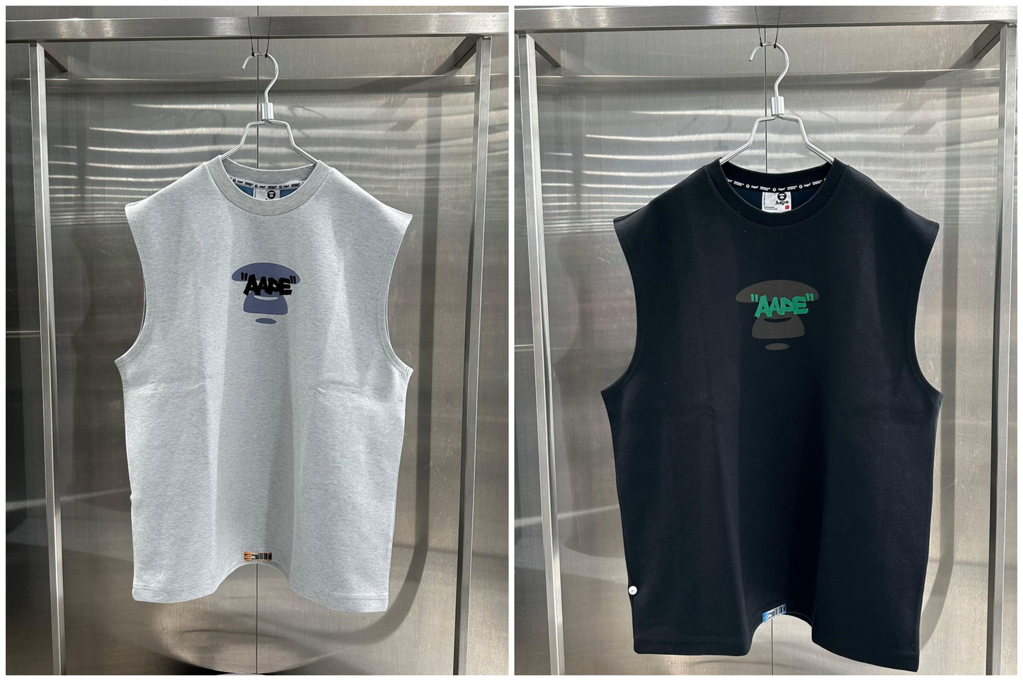 香港代購 專櫃正品 26春夏 Aape 男 字母刺繡猿人印花舒適潮流休閒背心1890