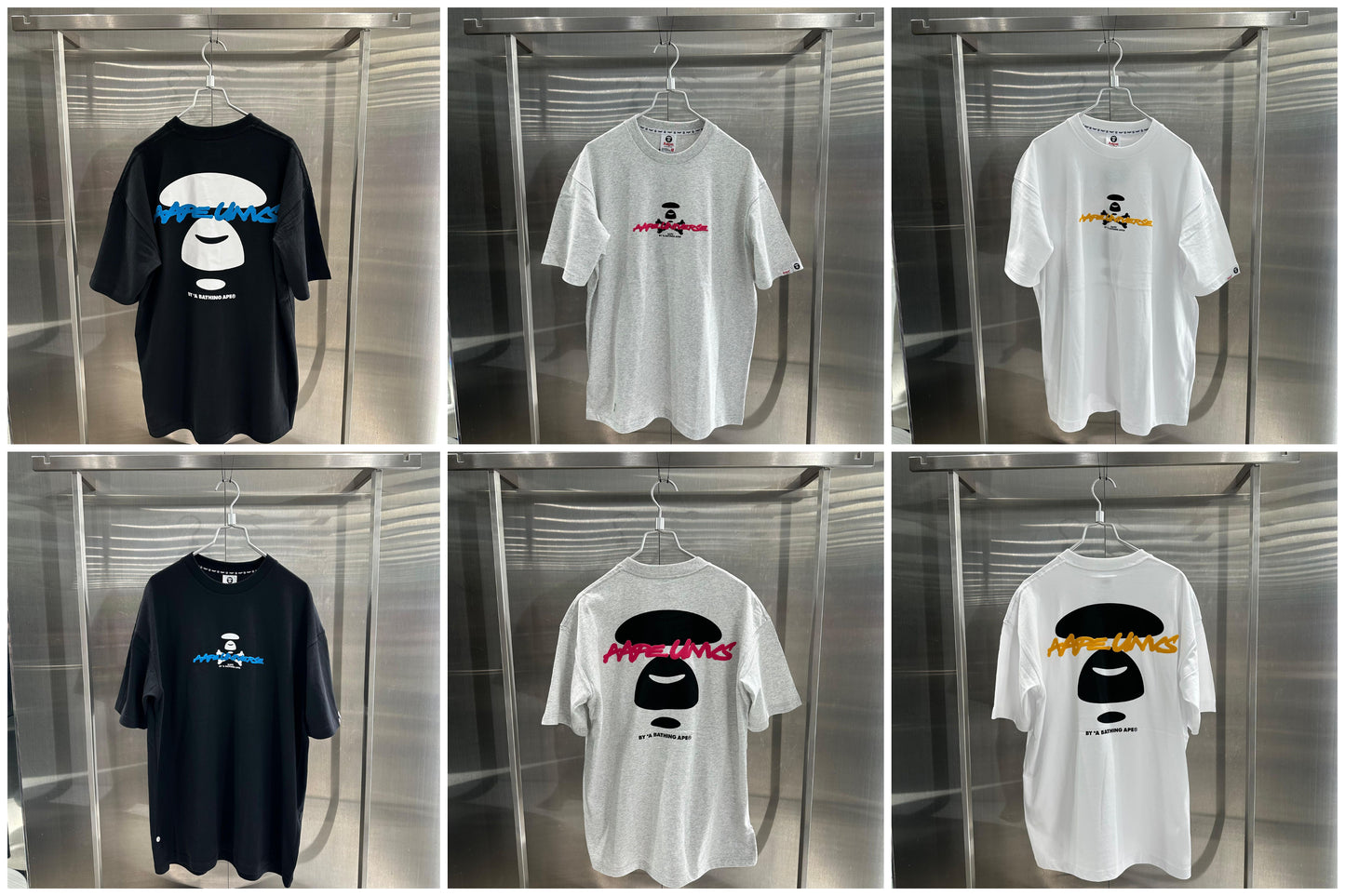 香港代購 專櫃正品 26春夏 Aape 男 AAPEUNVS 猿人發泡字母印花潮流舒適短袖T恤1843