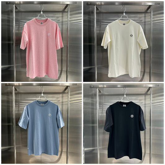 香港直郵 專櫃正品 Aape 26春夏 男 猿人小標徽章簡約純色短袖T恤1808
