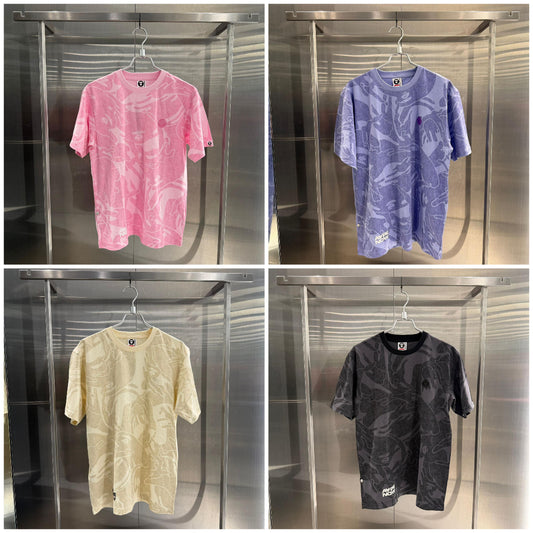 香港直郵專櫃正品 Aape 男装 26春夏 AAPENOW 猿人徽章潮流舒適休閒迷彩短袖T恤1812