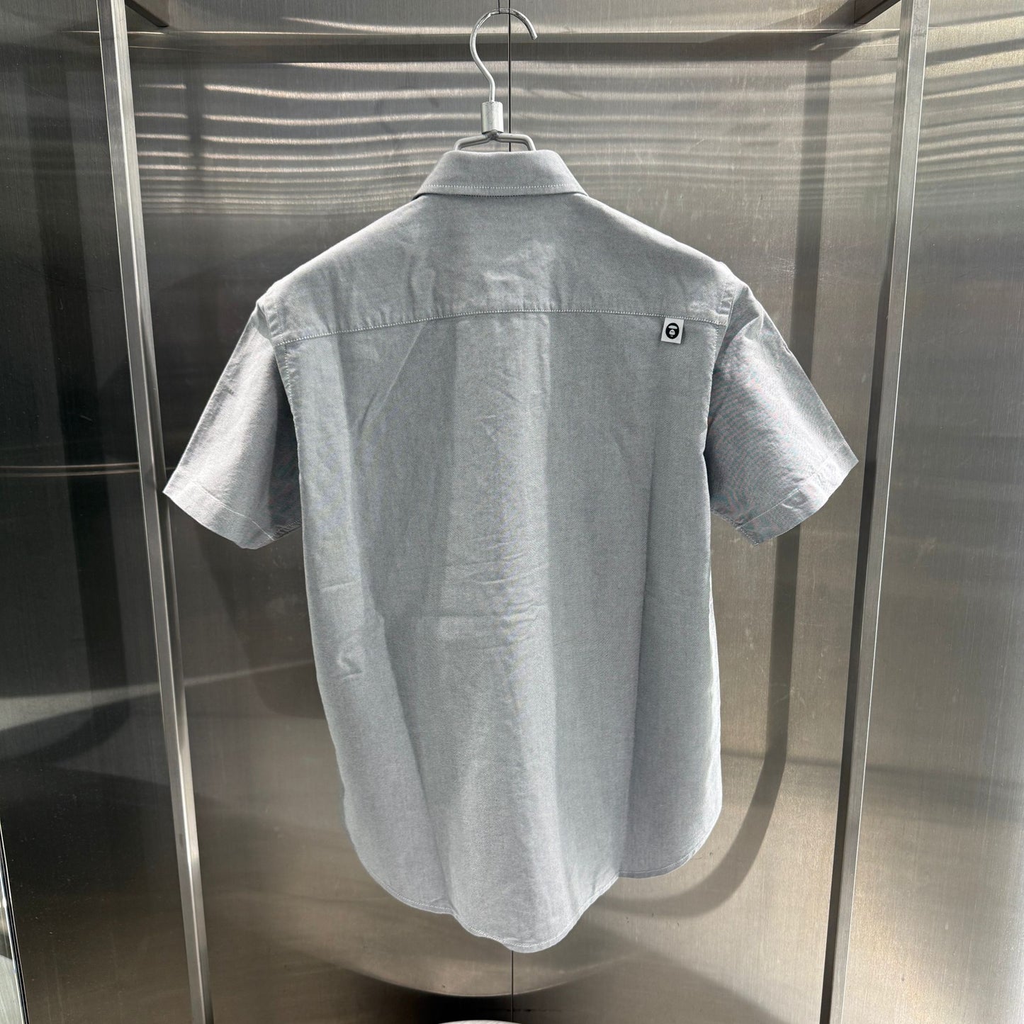 香港直郵 Aape 男裝 26春夏 猿人徽章字母刺繡簡約舒適短袖襯衫8566