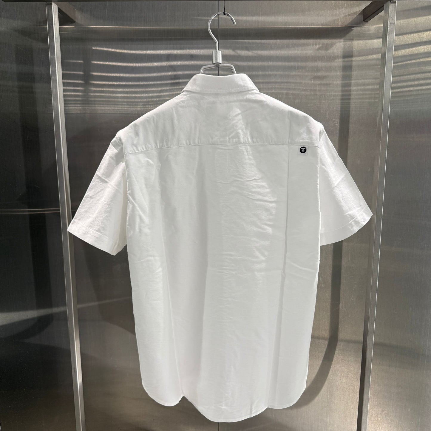 香港直郵 Aape 男裝 26春夏 猿人徽章字母刺繡簡約舒適短袖襯衫8566