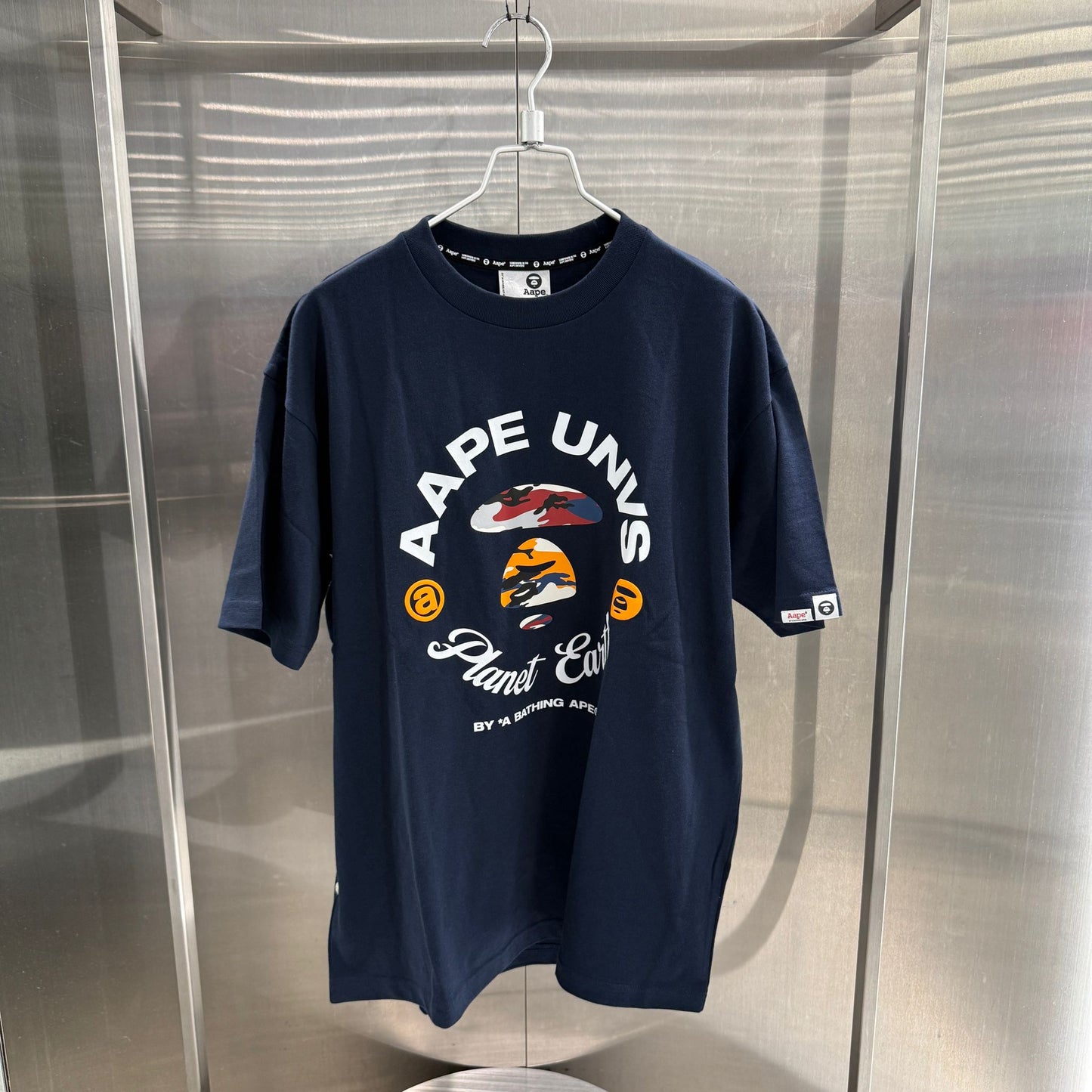 香港直郵 Aape 男裝 26春夏字母圓環猿人迷彩印花潮流短袖T卹1855