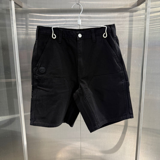香港直郵 Aape 男裝 26春夏 AAPENOW 猿人徽章字母刺繡精緻簡約休閒短褲C679